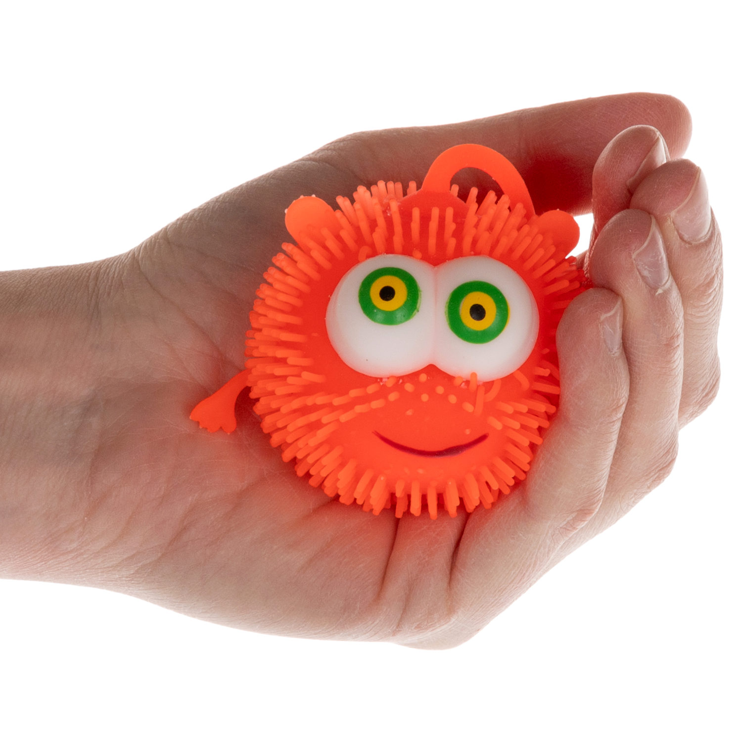 Антистресс-игрушка для рук 1TOY Ё-Ёжик, для детей и взрослых, оранжевая, 1 шт.