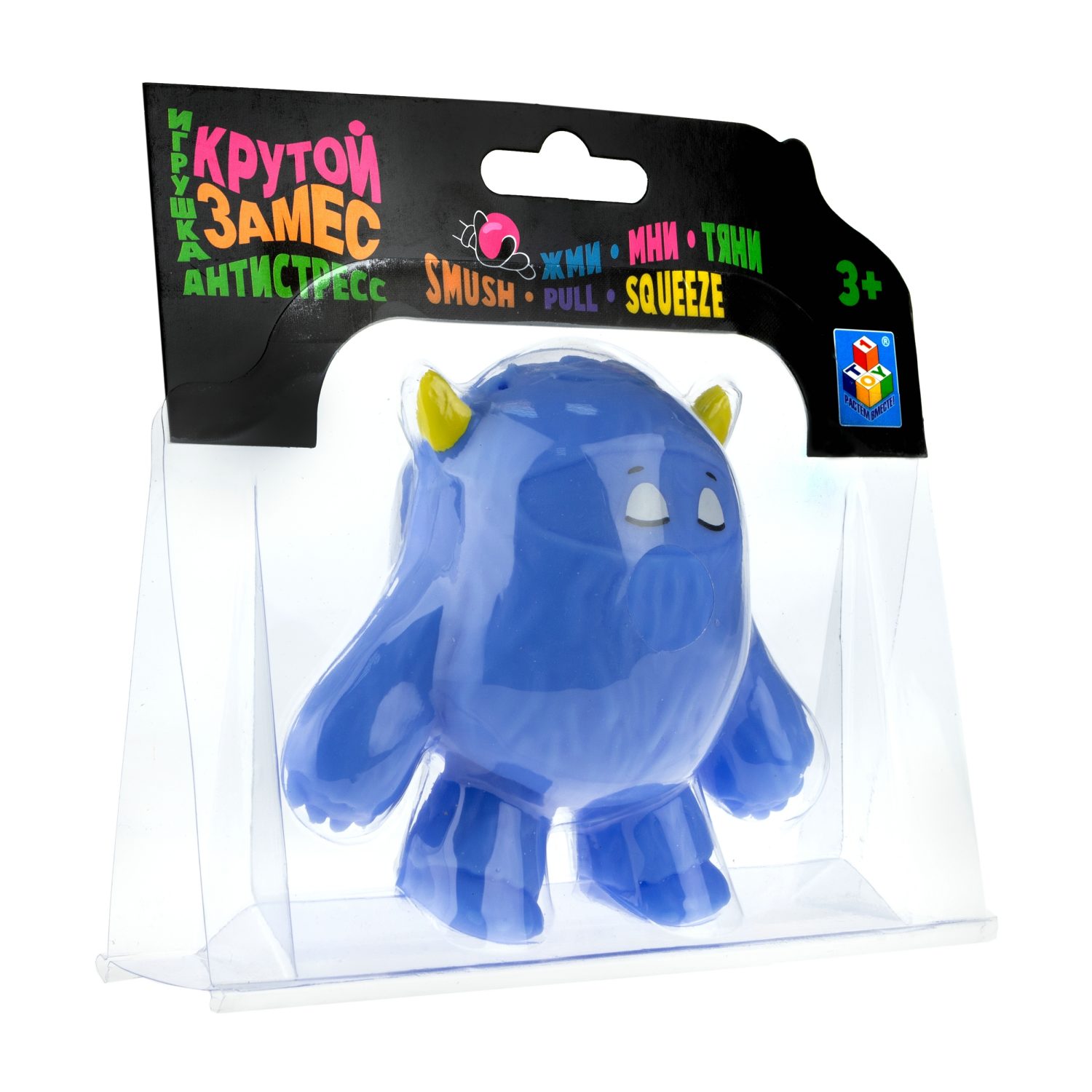 Антистресс-игрушка для рук 1TOY Крутой замес Йети тянущийся снежный человек, жмякалка, мялка, 4 цвета в ассортименте, 12 см