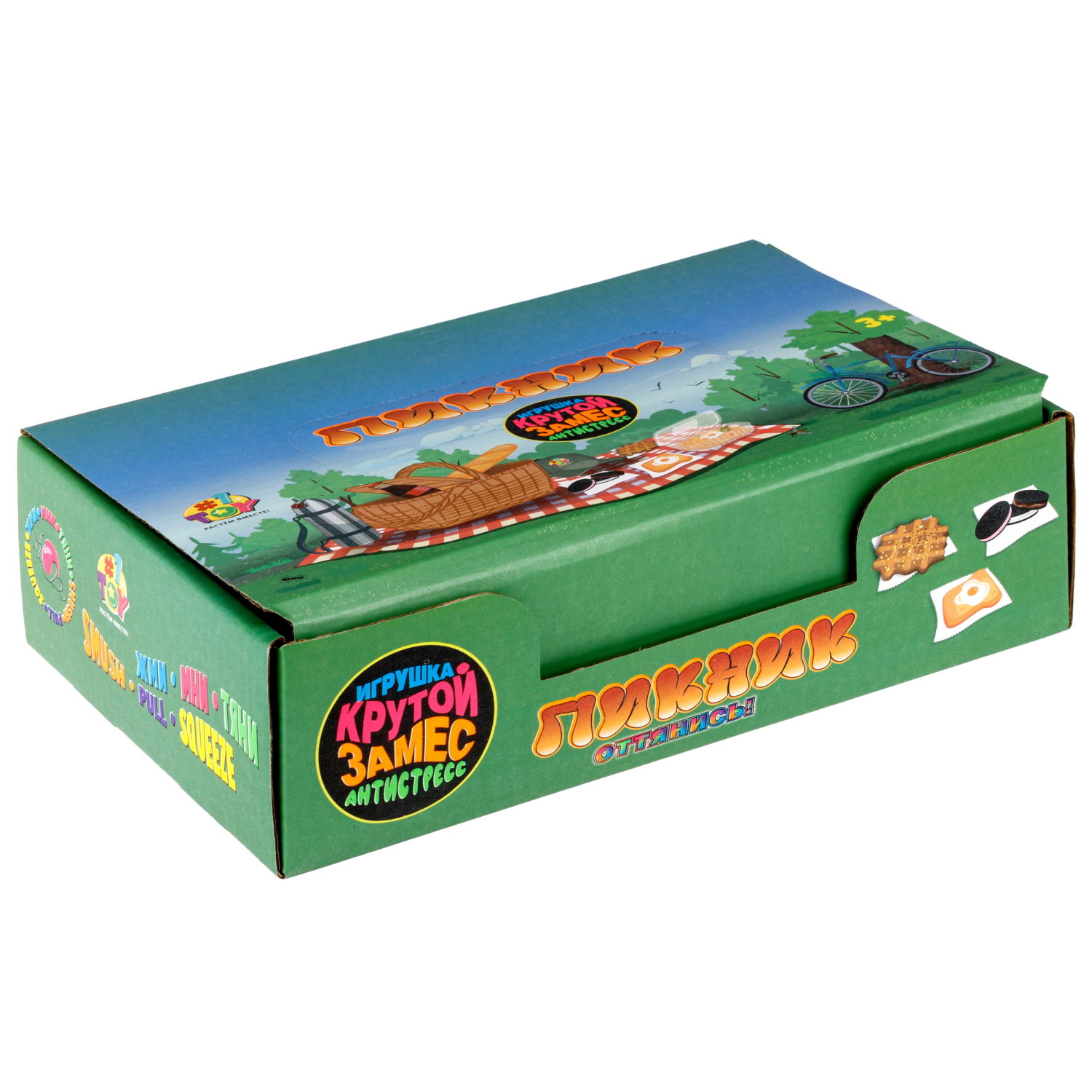 1toy Крутой замес Пикник тост с яичницой, в пак 13*13см, 8 шт в дб