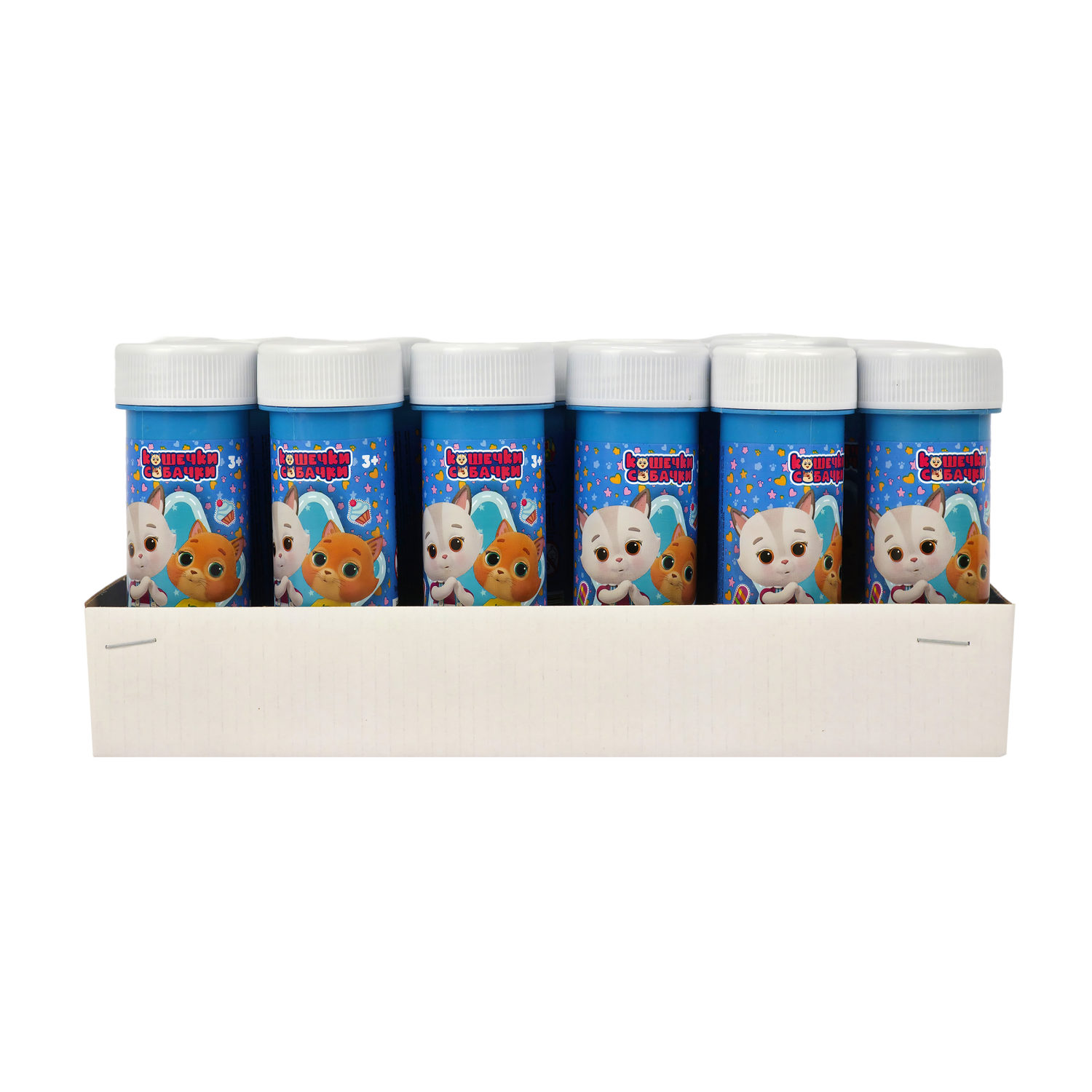 Кошечки-собачки, мыл. пуз., 60 мл, 24 шт в корытце