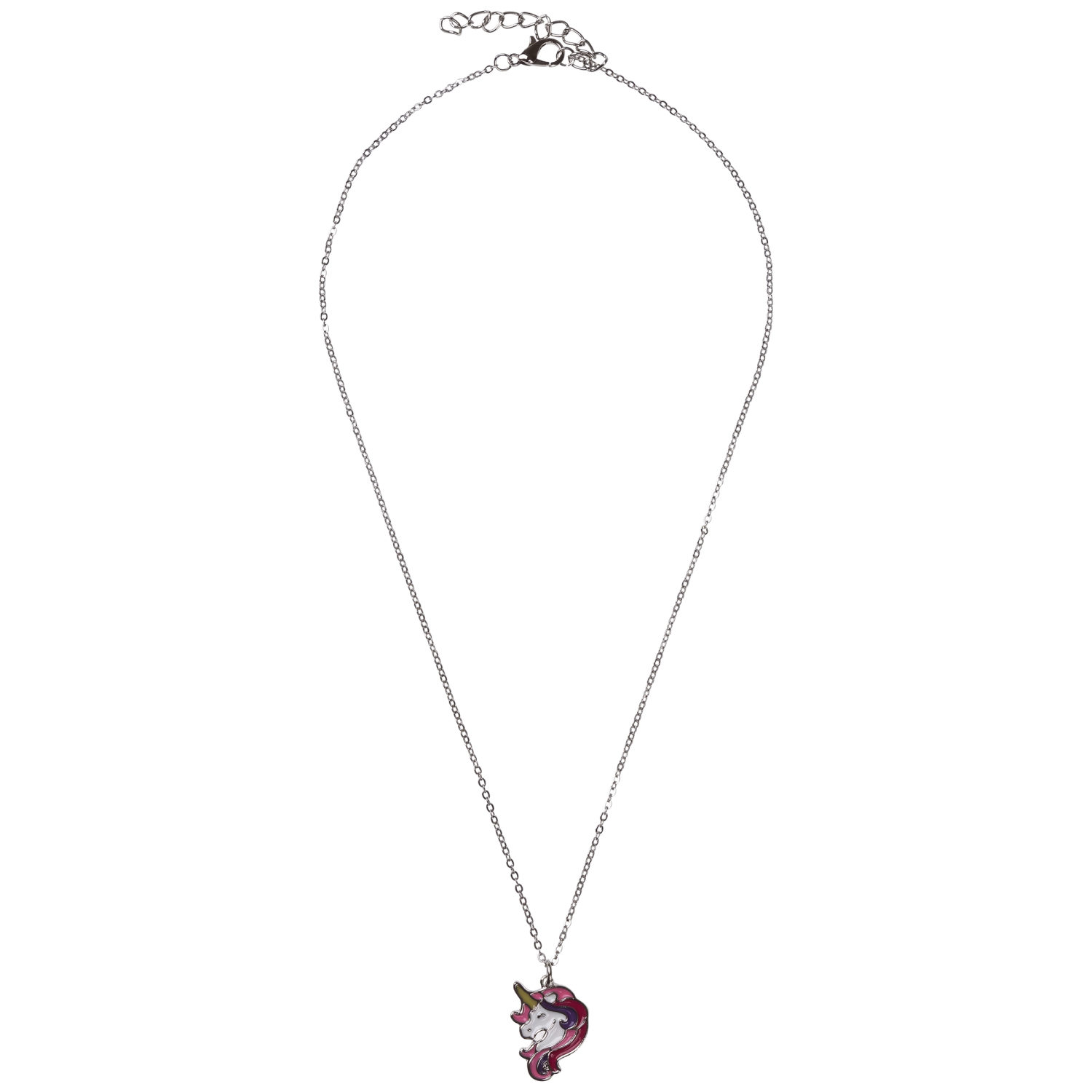 Набор украшений Lukky Fashion: цепочка с подвеской, клипсы, колечко, браслет, розово-сиреневый