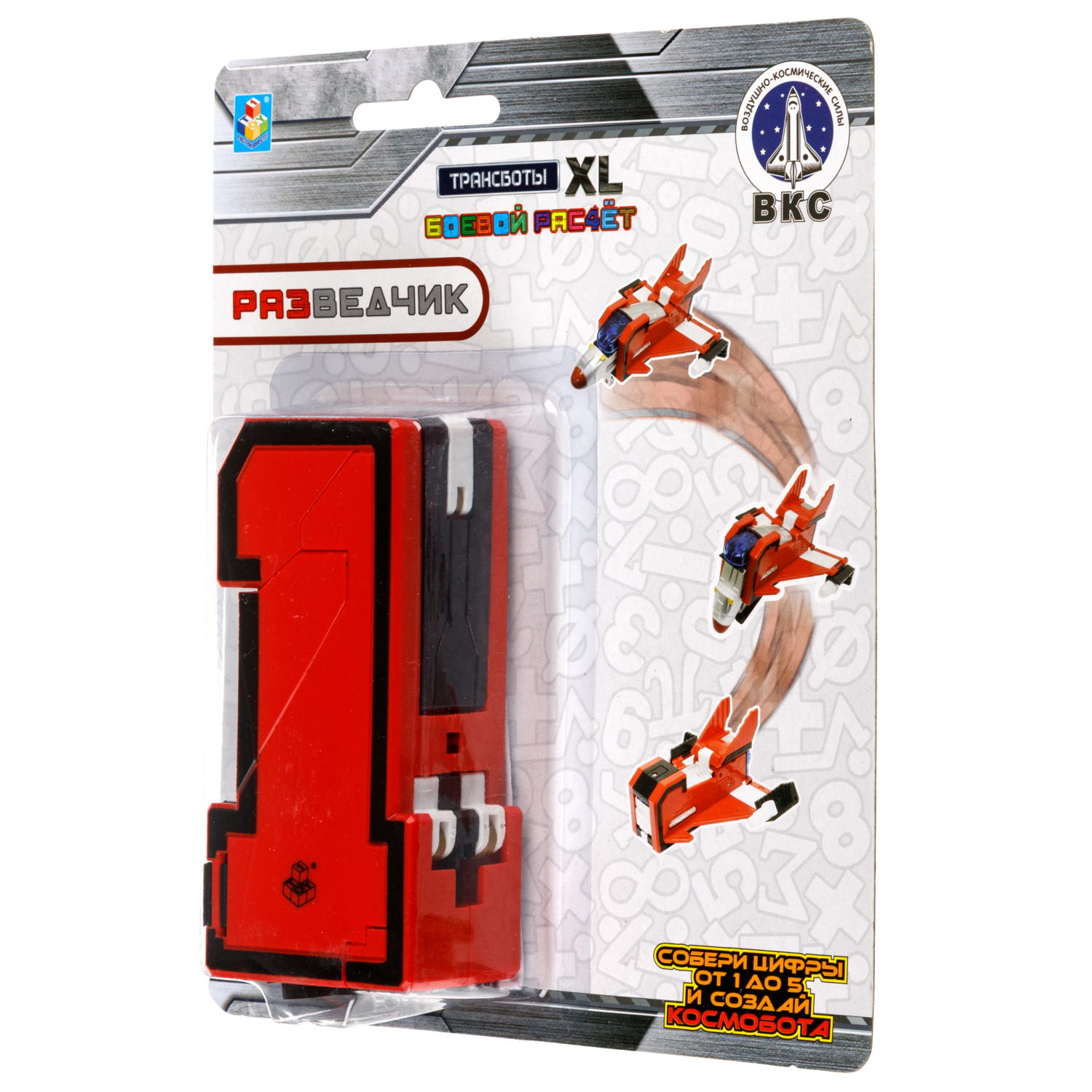 Цифры трансформеры 1TOY Трансботы XL "Боевой расчет ВКС: Разведчик"