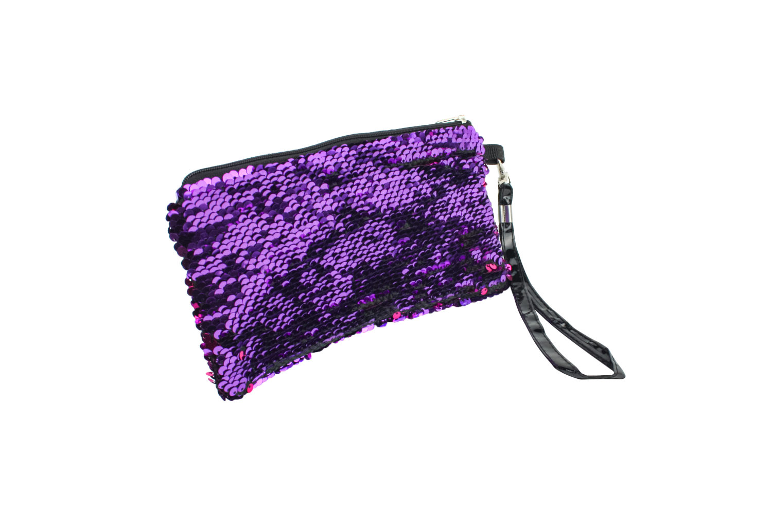 Косметичка LUKKY с пайетками с двух сторон, 3 цвета на выбор