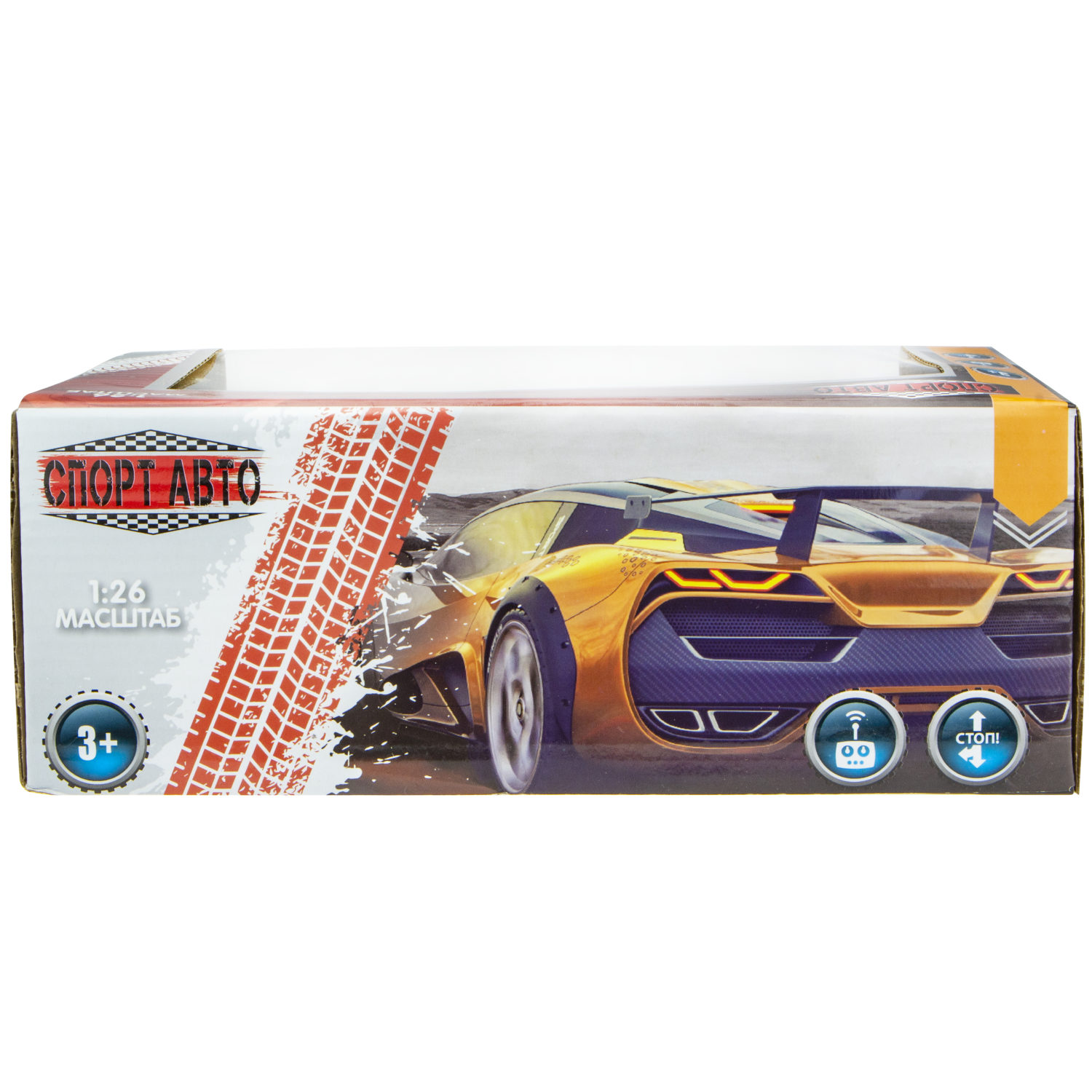 Машинка 1TOY "Спортавто" машина на р/у, желтая