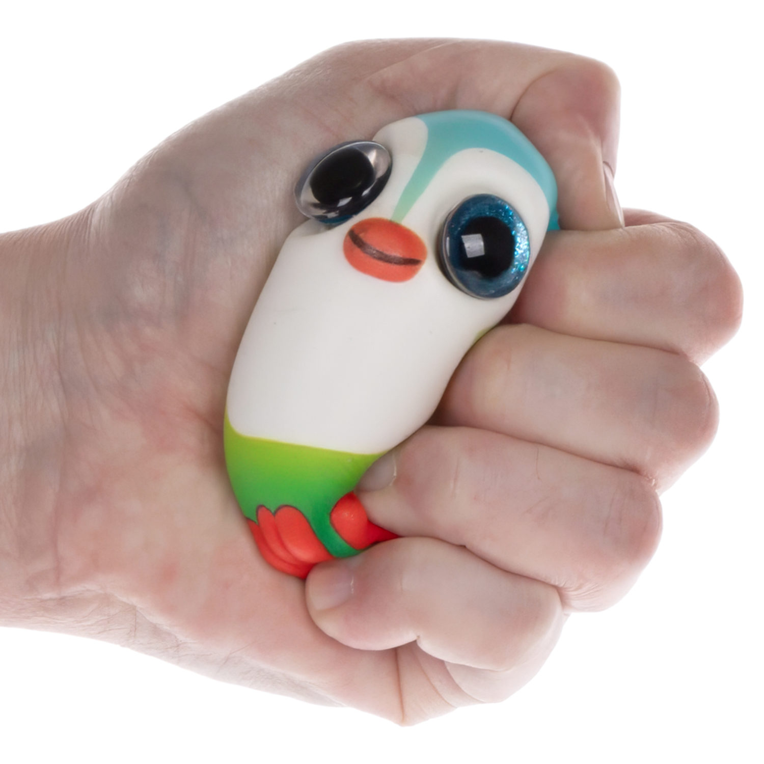 Глазастый сквиш 1TOY Животные, игрушка-антистресс для рук, жмякалка, 8-9 см, 6 видов в ассортименте