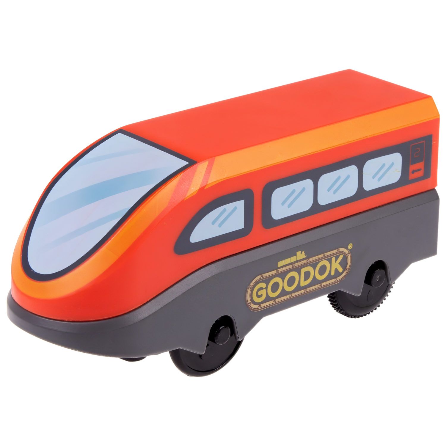 Электрический поезд 1TOY GOODOK «Поезд-экспресс», 2 вагона, едет вперед и назад