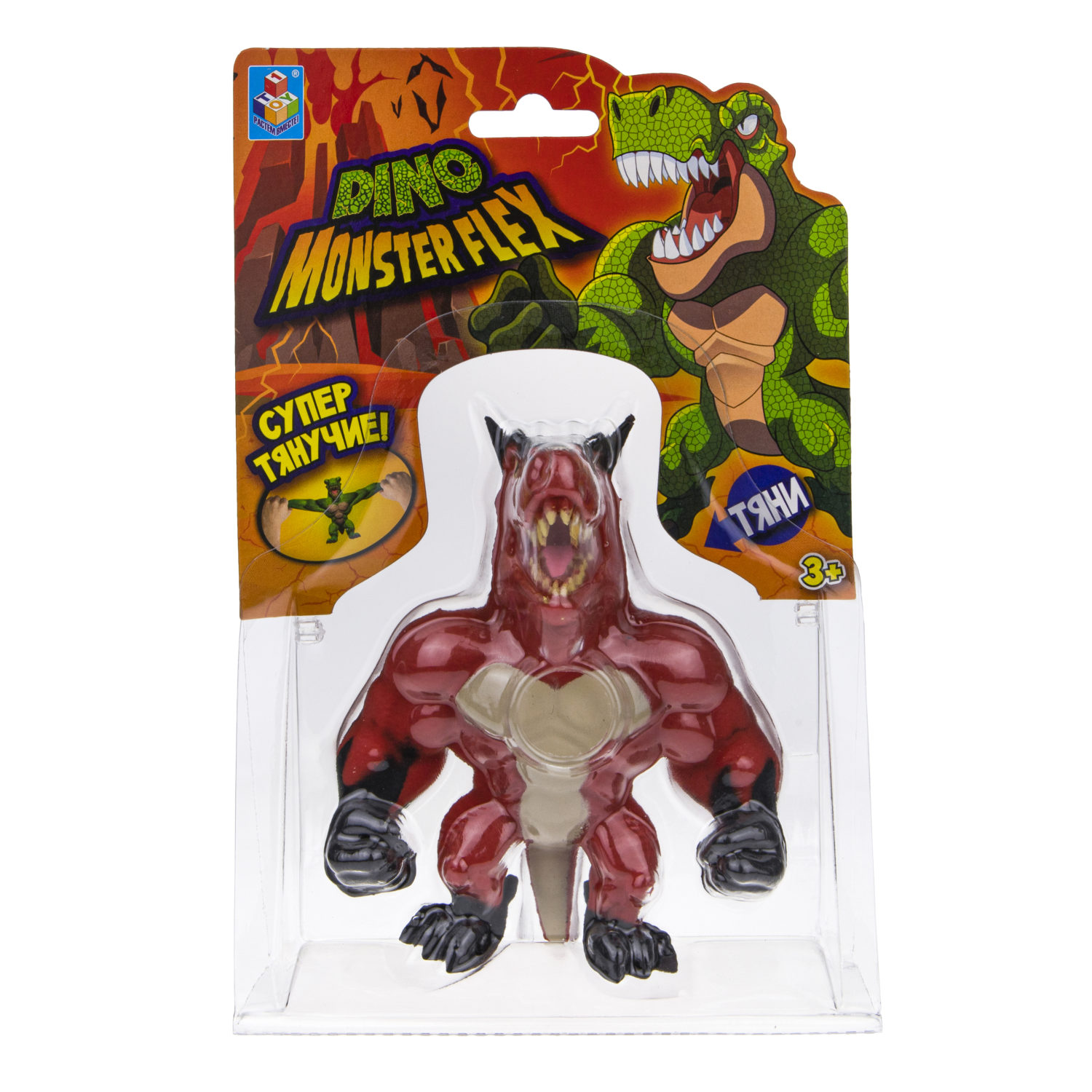 1TOY MONSTER FLEX DINO, тянущиеся фигурки 14см, 14 видов в ассортименте