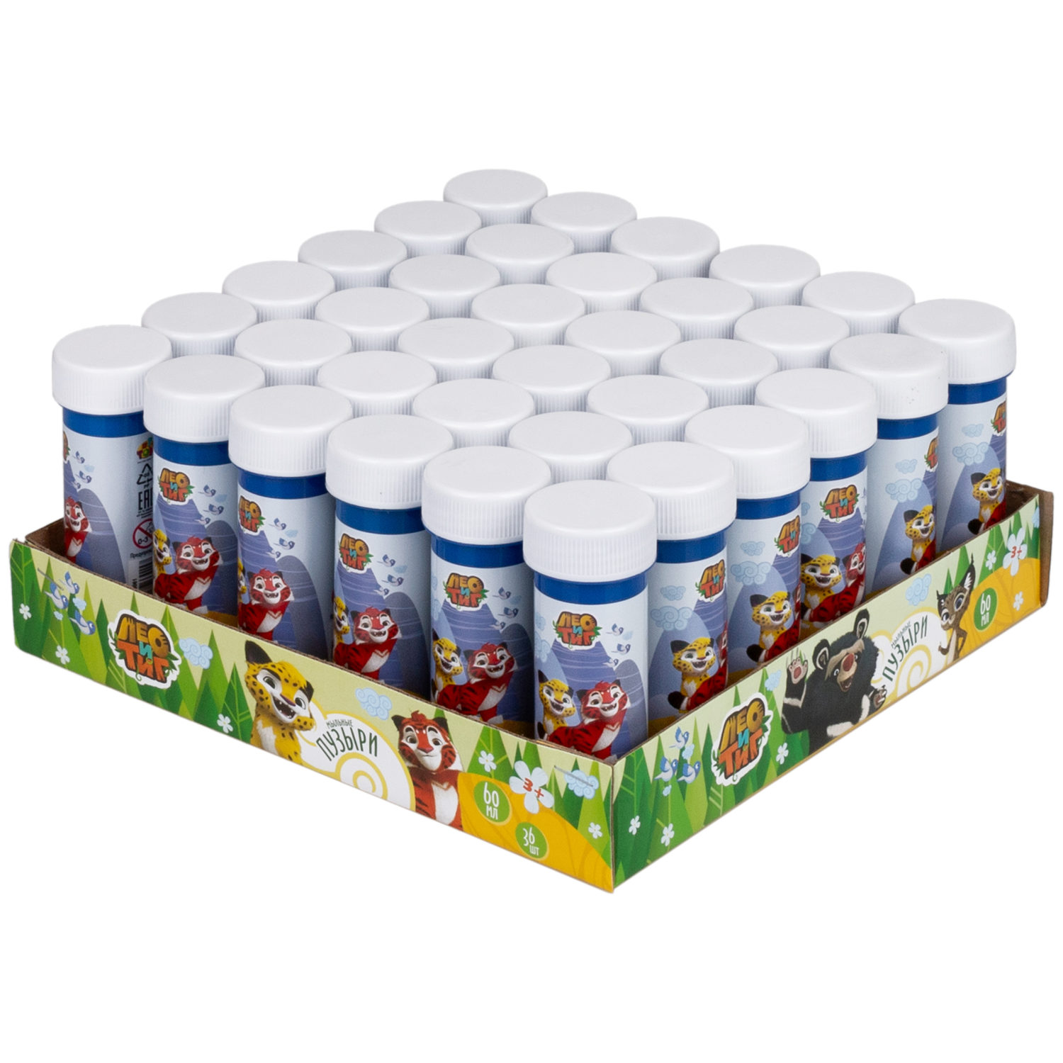 1TOY Лео и Тиг, мыльные пузыри, 60 мл