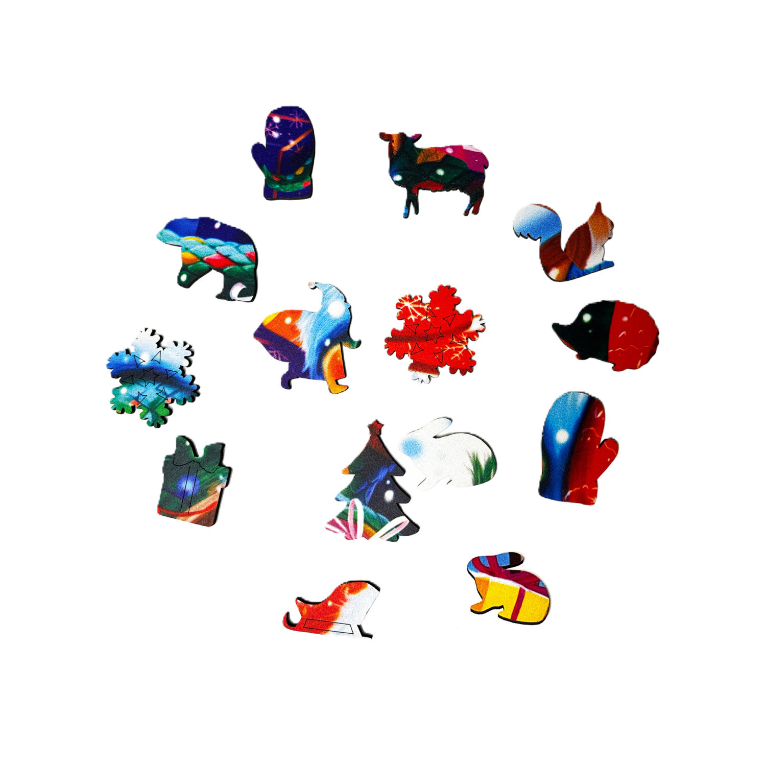 Деревянные пазлы Collection Animation Змея на санках, 70 деталей, 29х26 см, 7+