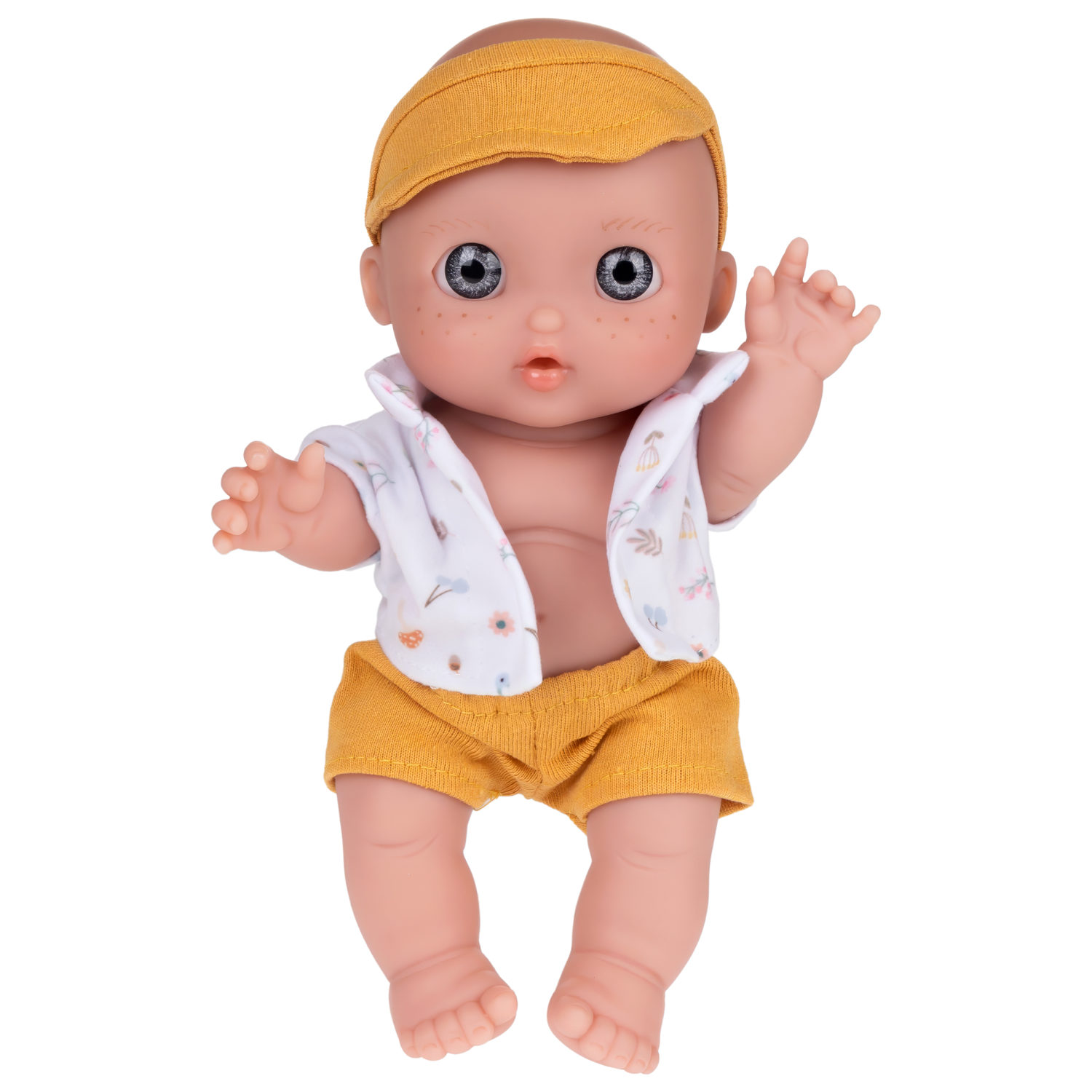 Испанская кукла для девочки reborn Arias пупс мальчик, виниловый, силиконовый, 17 см