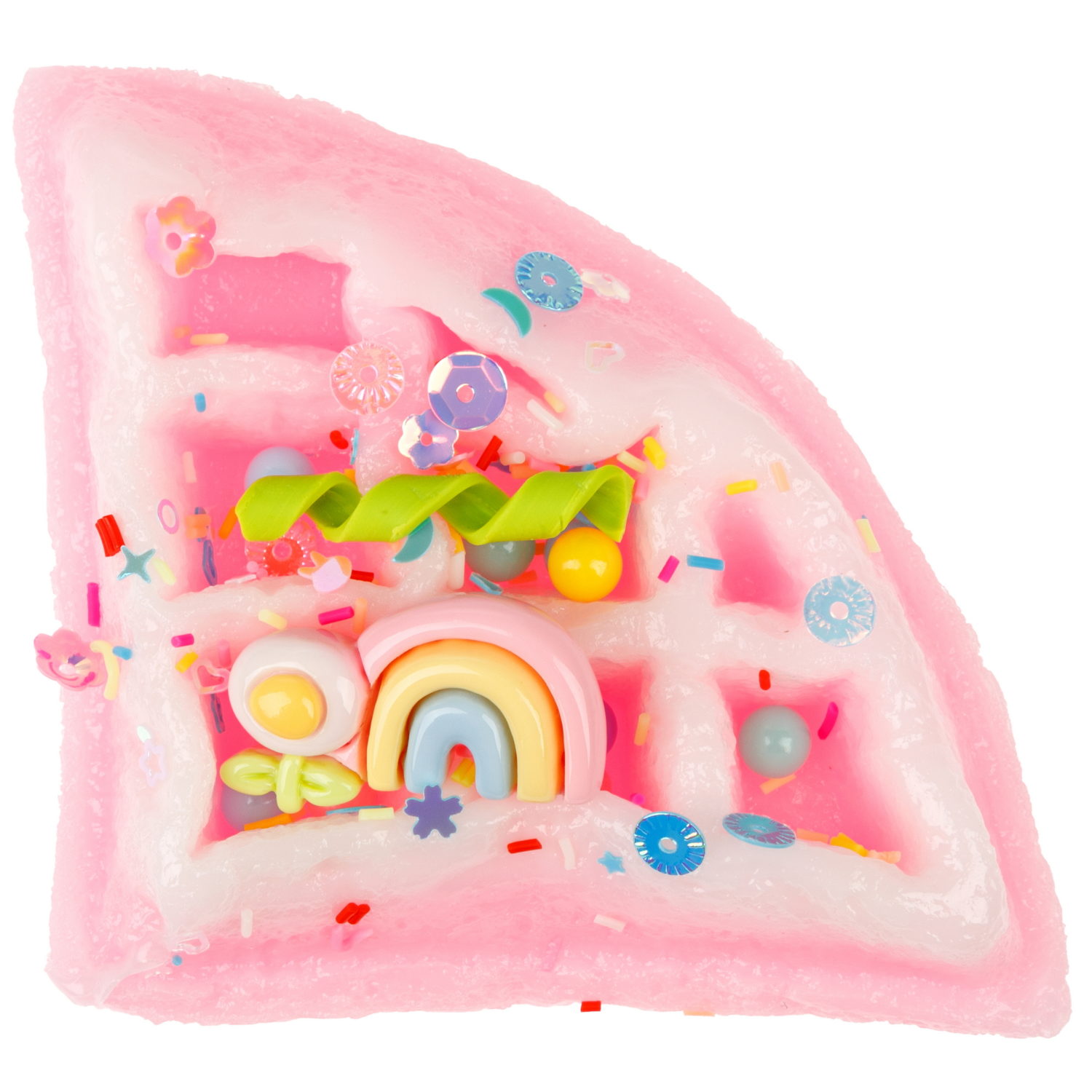 Игрушка-антистресс 1TOY Крутой замес «Няшка-вкусняшка», «Вафля бельгийская с посыпками», с колокольчиком, в ассортименте