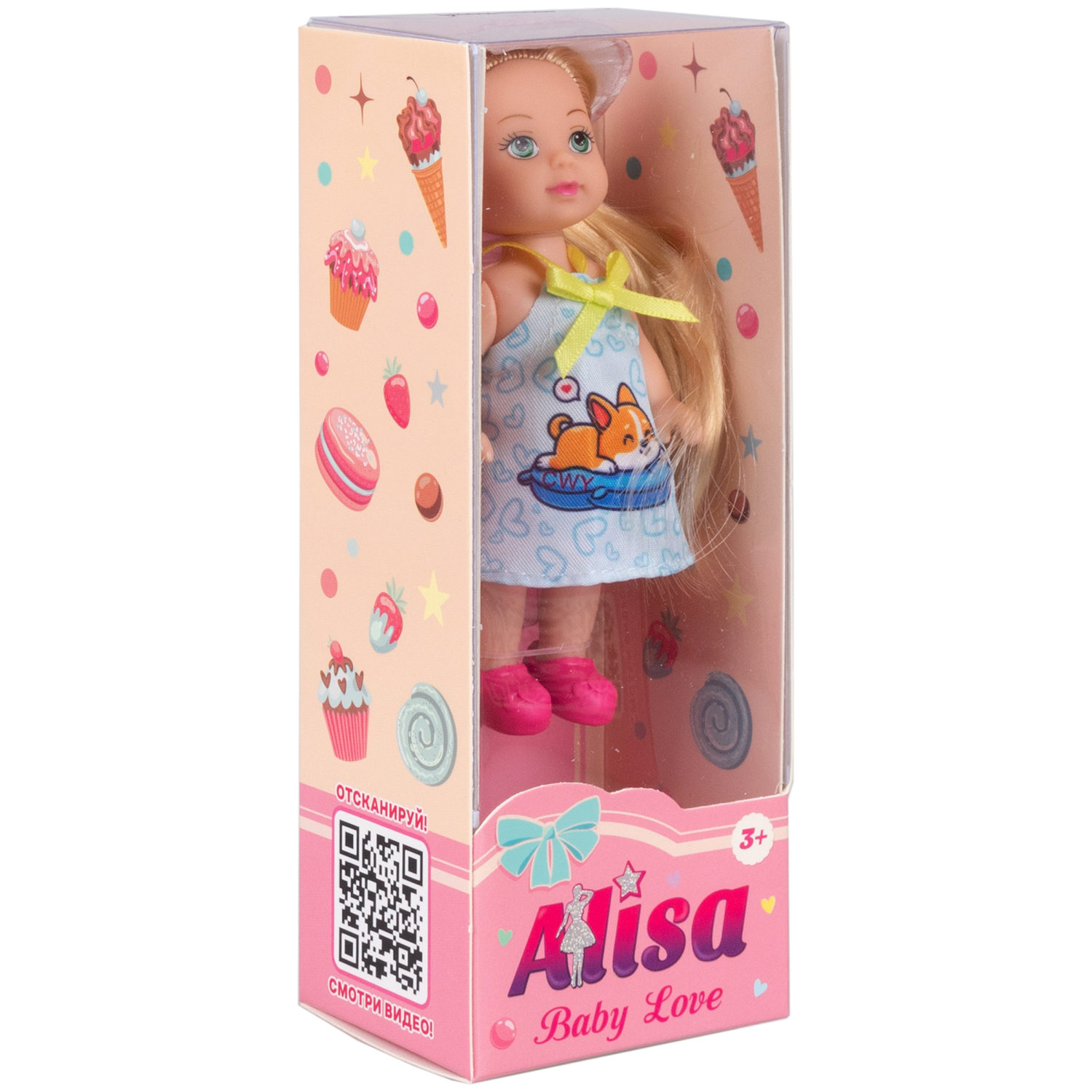 Кукла 1TOY BABY LOVE, летней одежде, 12 см