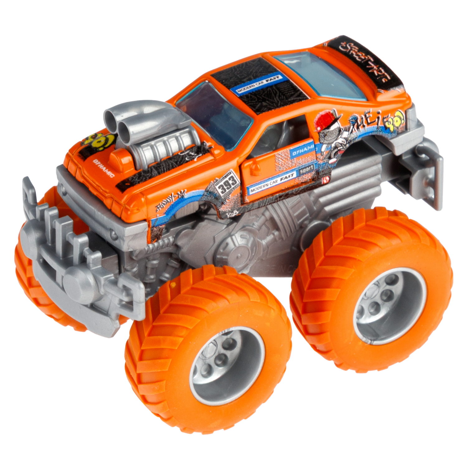 Машинка игрушечная 1TOY Драйв Монстр-трак Классика, инерционный, 8,5 см, цвет в ассортименте