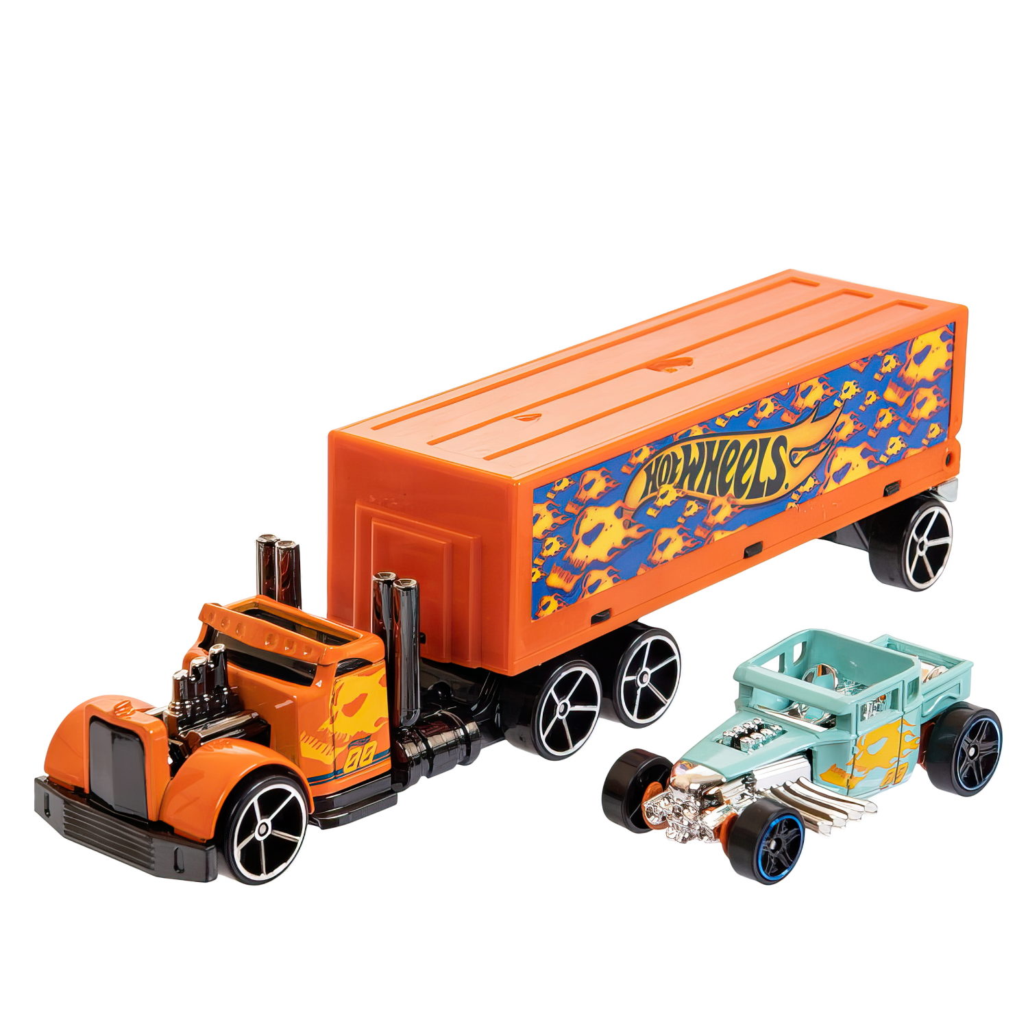 Hot wheels Набор игровой Супергрузовики со спортивными автомобилями, в асс.