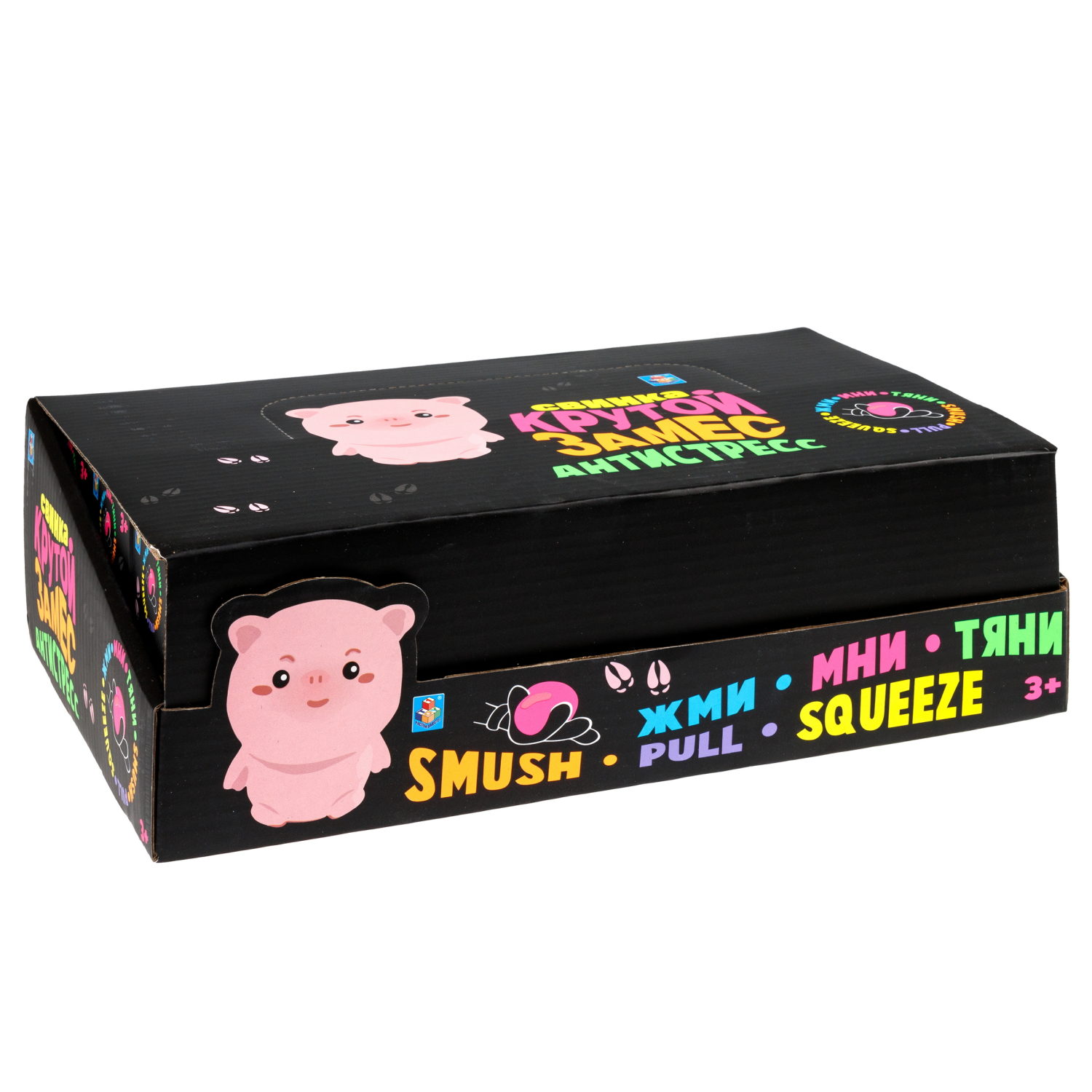 Антистресс-игрушка 1TOY Крутой замес Свинка, 6*7,5 см