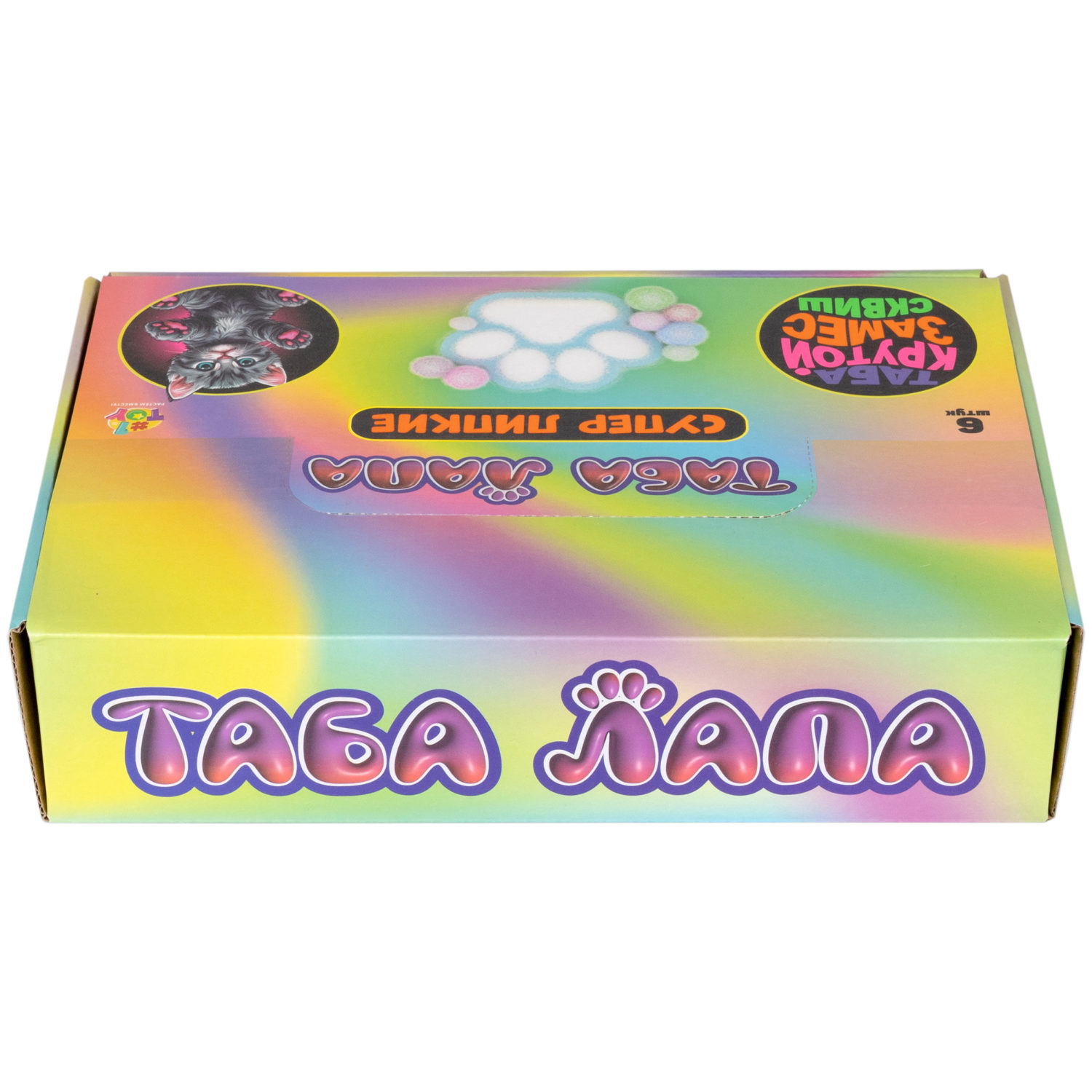 Таба лапа пушистая 1TOY Крутой замес, 11х4 см, в ассортименте