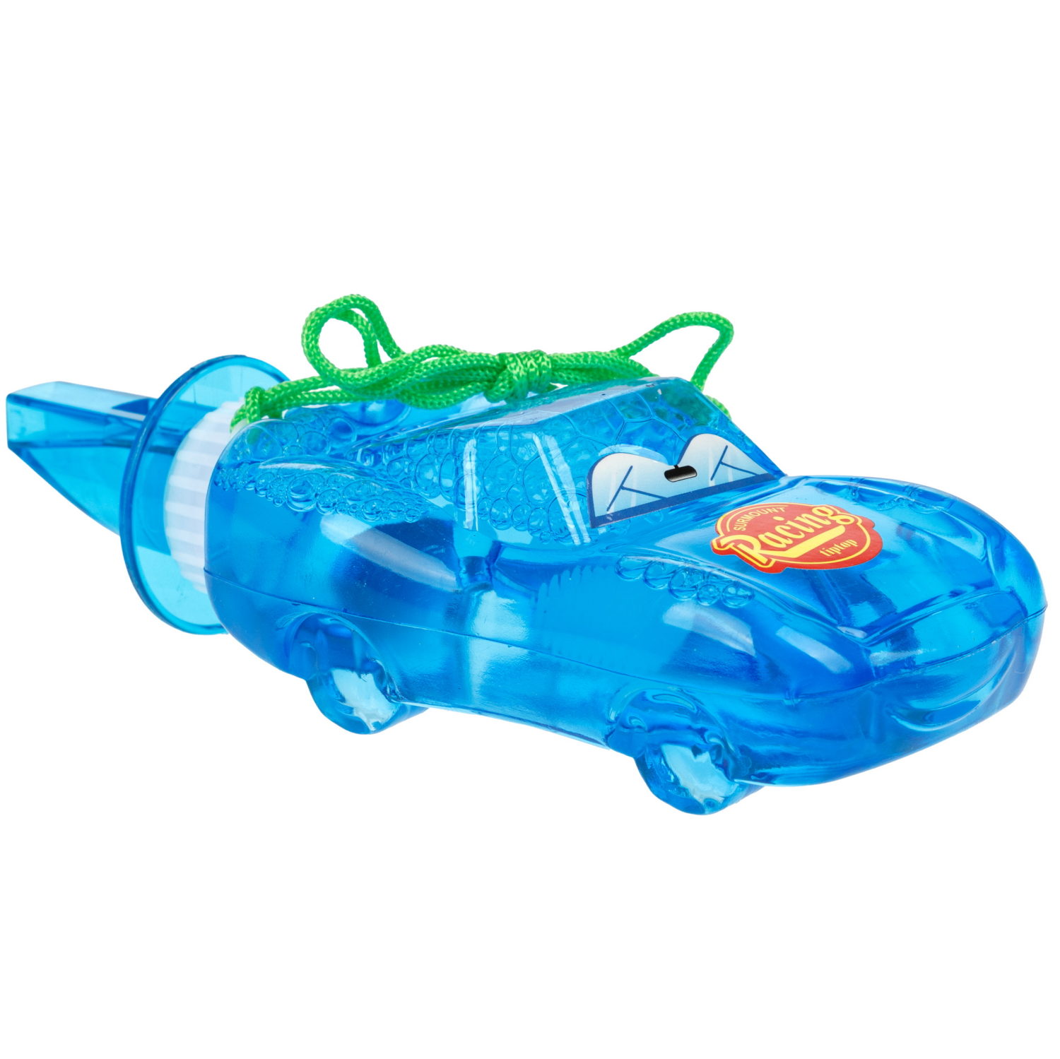 1TOY Мы-шарики! мыл. пузыр. в виде машинки, со свистком, 100 мл, 16 шт в д/б