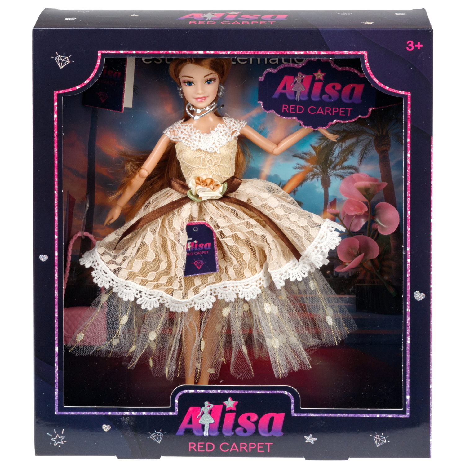 Кукла Alisa Red Carpet в пышном платье, с аксессурами, 29 см