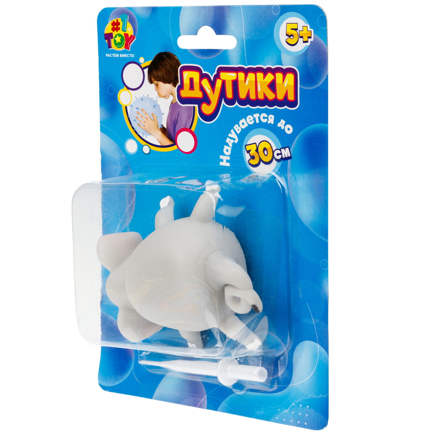 Игрушка ДУТИКИ 1TOY Животные, максимальный размер 30 см, слон