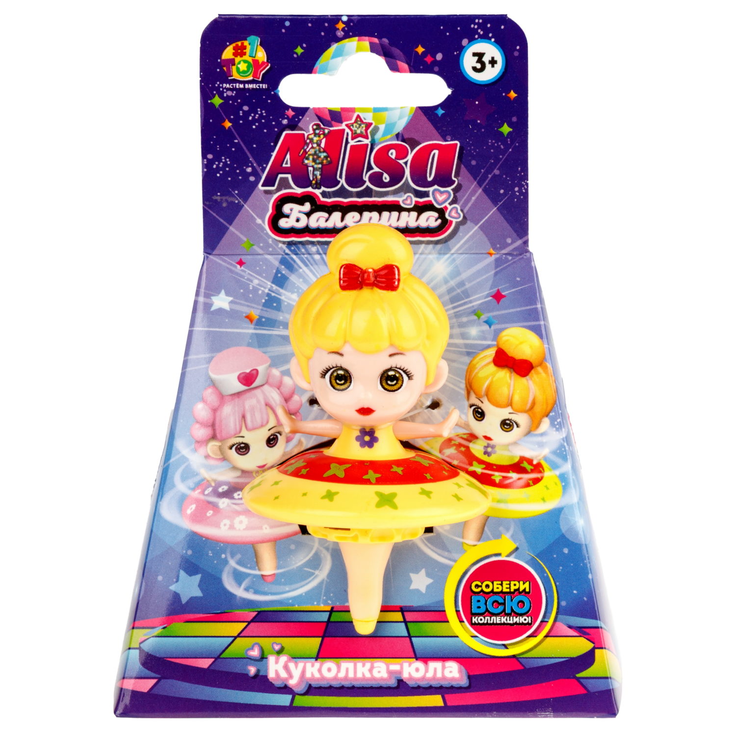 Крутящаяся куколка 1TOY Алиса Балерина, в ассортименте