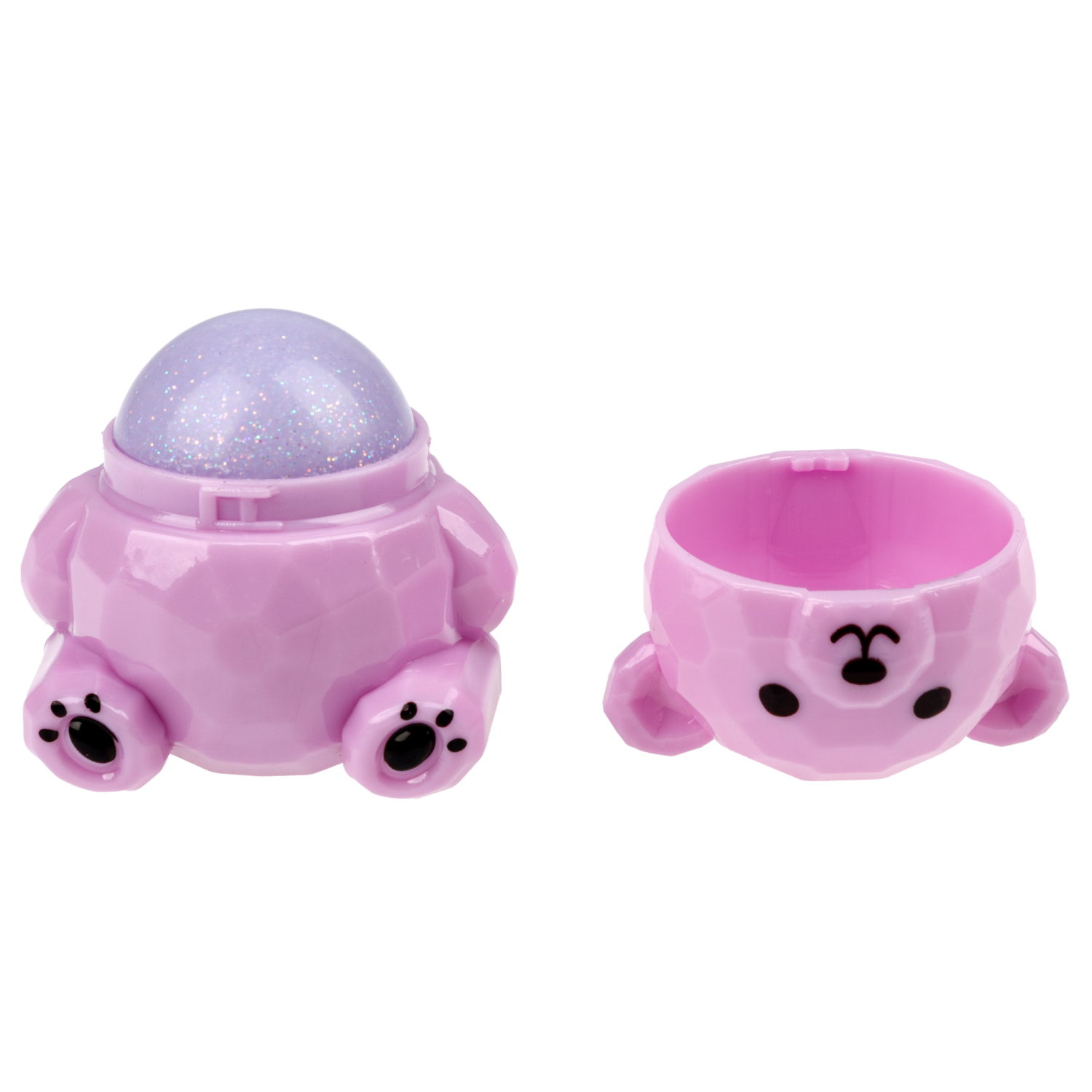 Бальзам для губ детский Lukky Гламурные Зверушки Мишка Тедди, с блёстками, 9 г, 3 цвета в ассортименте