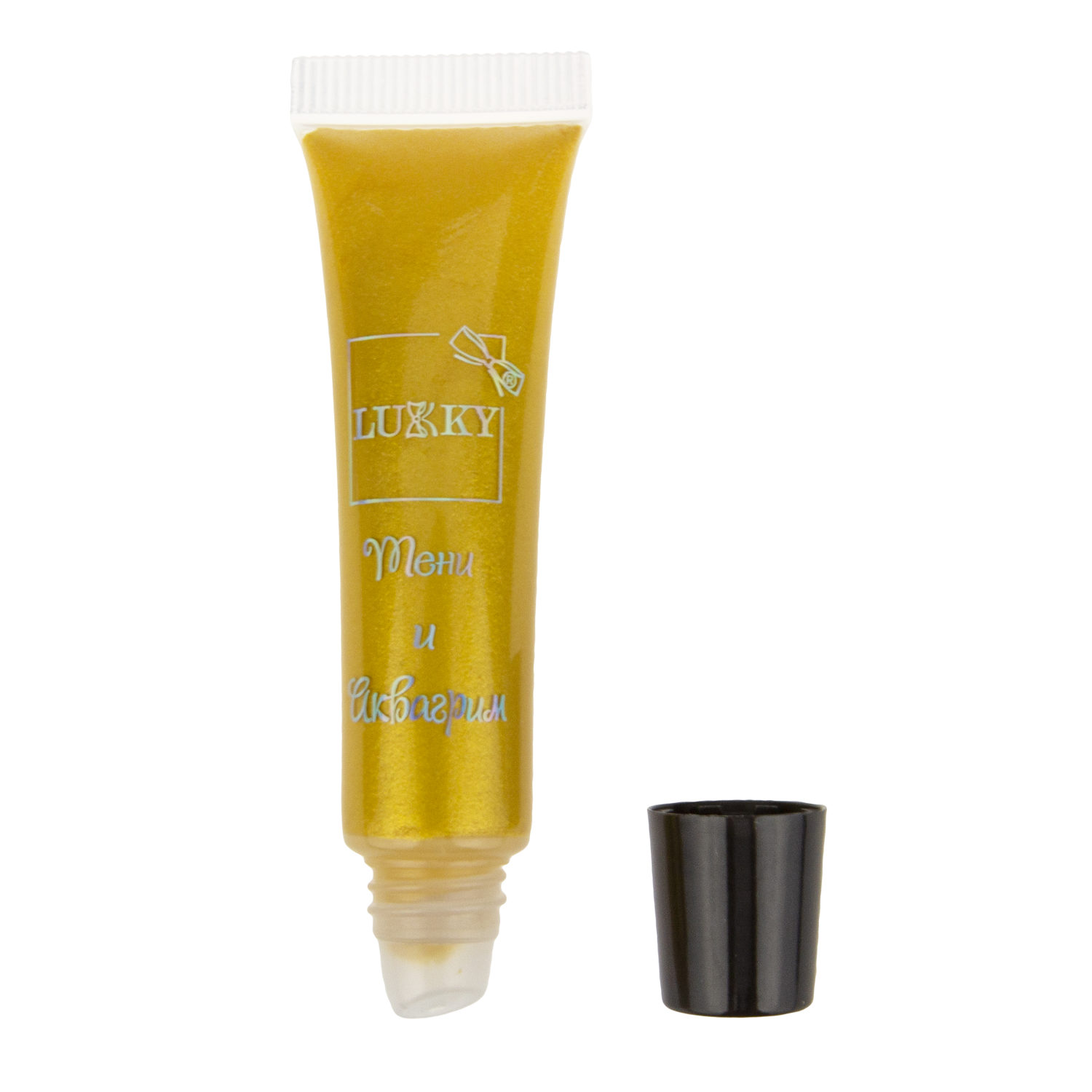 Аквагрим и жидкие тени LUKKY 2-в-1 для век, золотой цвет