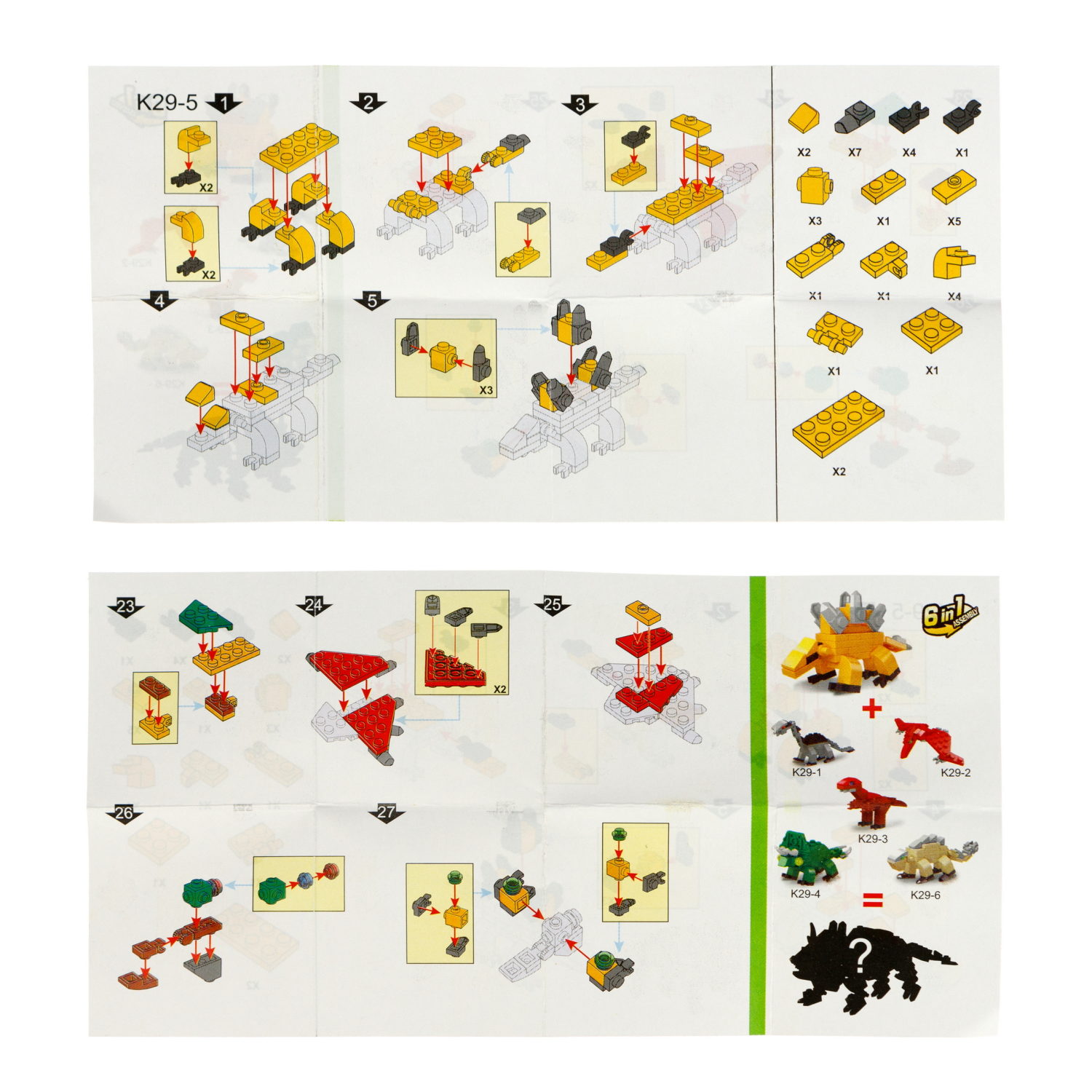 1TOY конструктор Blockformers "Динопарк", 6 видов в ассортименте