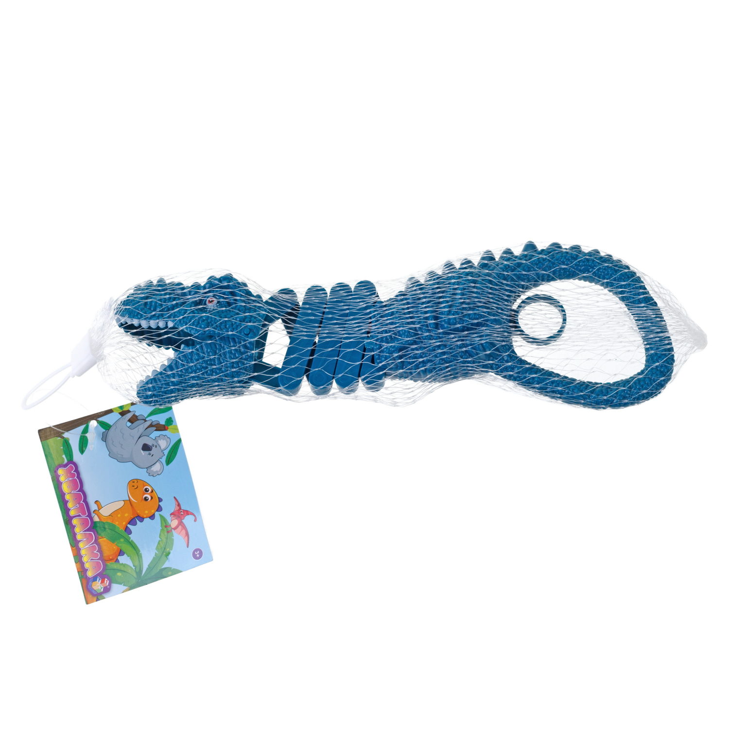 1TOY Хваталка в виде головы животного 24 см., 8 видов в ассорт., бирка, сетка