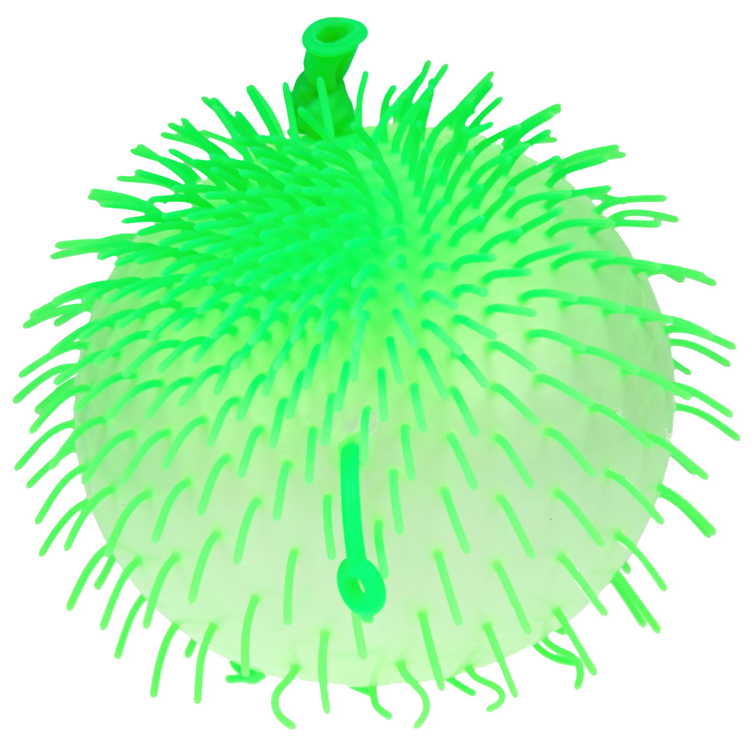 Игрушка ДУТИКИ 1TOY Ёжик йо-йо, максимальный размер 20 см, зелёный
