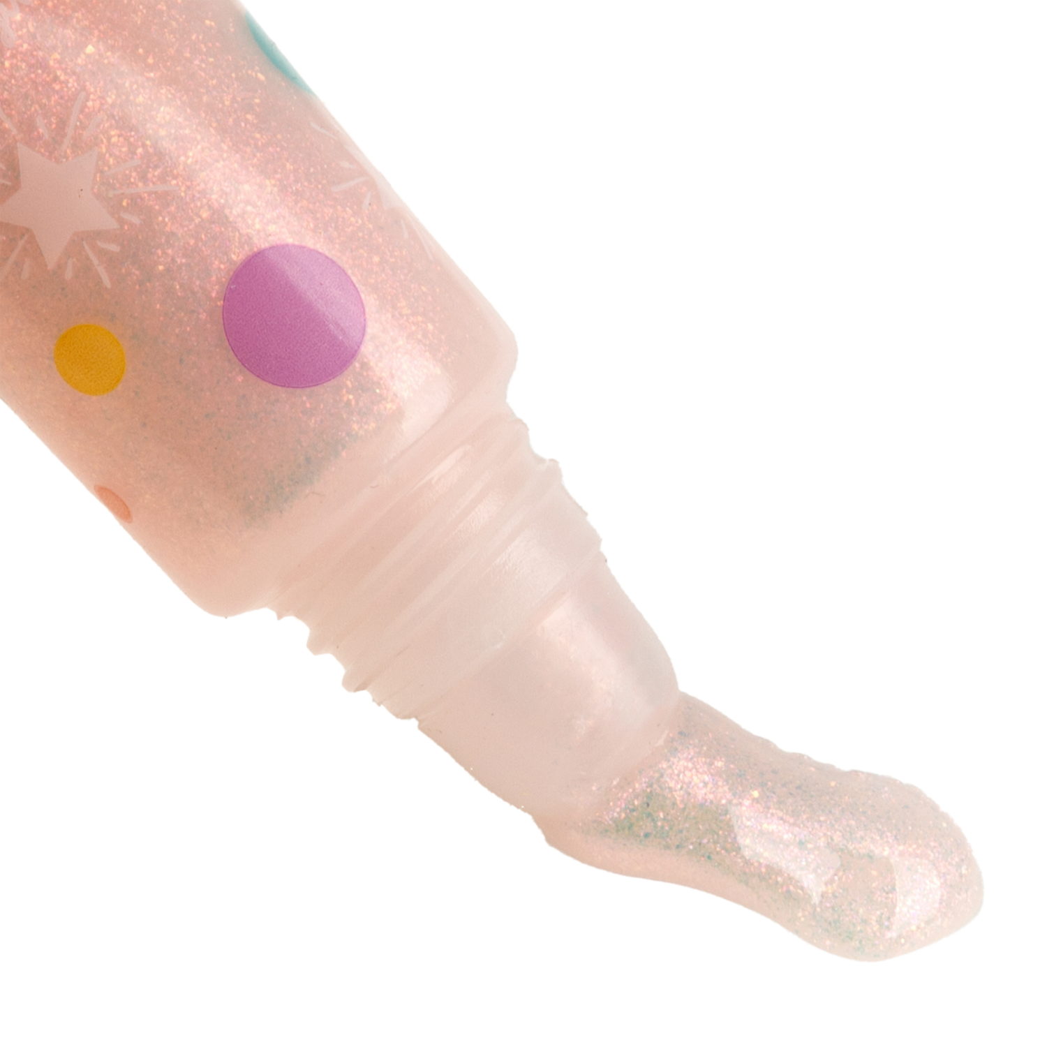 Блеск для губ детский Lukky Charmy Gloss, сверкающий, розовый, 5 мл, с ароматом ягодного десерта, браслетик с подвеской