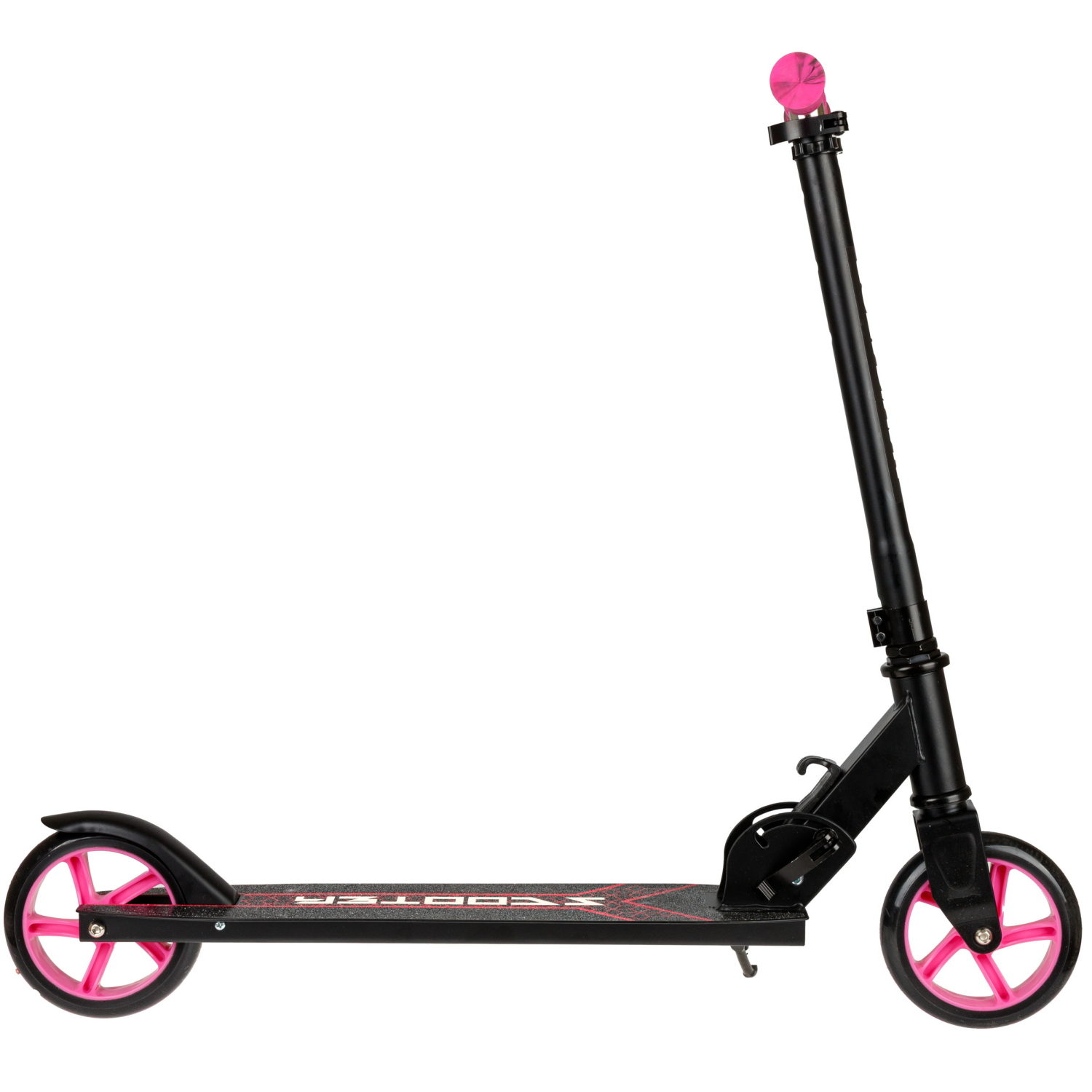 Самокат Navigator, 2-х кол. PU 2х145 мм, складной, TPR грипсы, , черный