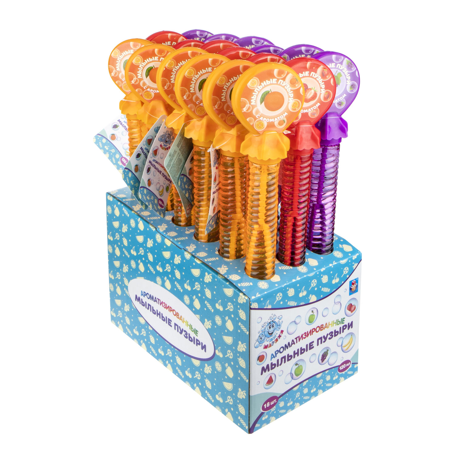 Мыльные пузыри 1TOY Мы-Шарики! Леденец, ароматизированные, 120 мл