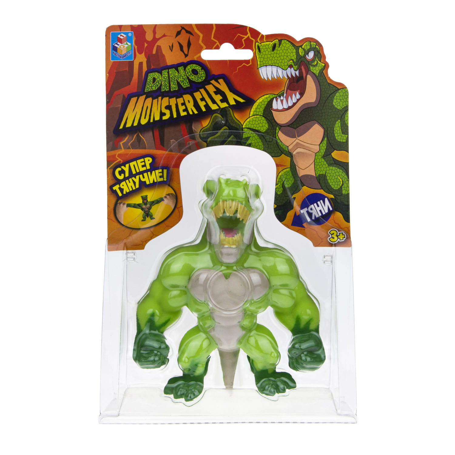 1TOY MONSTER FLEX DINO, тянущиеся фигурки 14см, 14 видов в ассортименте