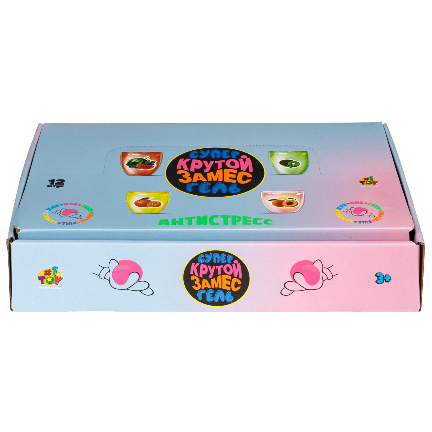 Антистресс-игрушка 1TOY Крутой замес Супергель Напитки, в ассортименте, 10,5х6х6 см