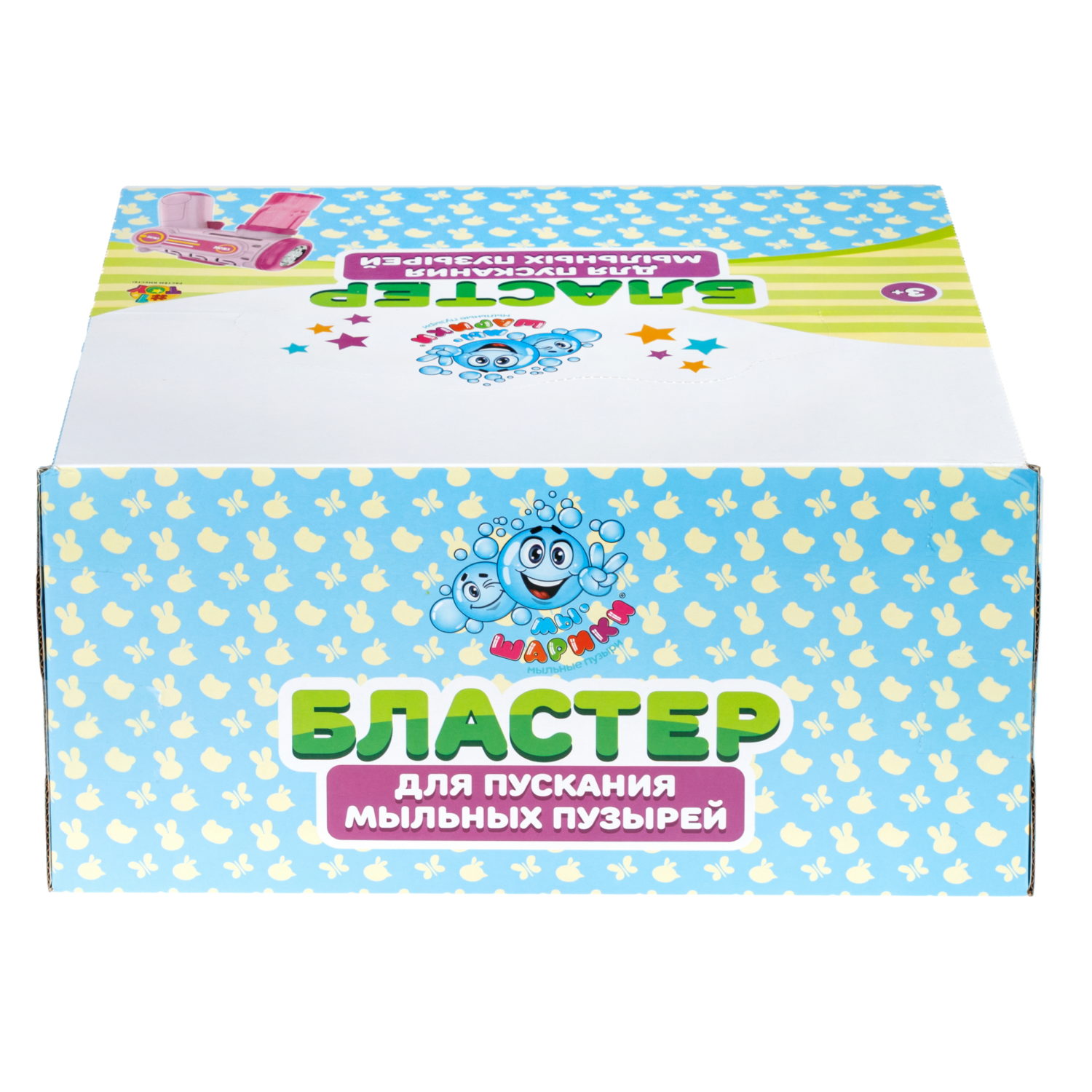 Генератор мыльных пузырей 1TOY Мы-шарики! Бластер, со светом, 56 мл
