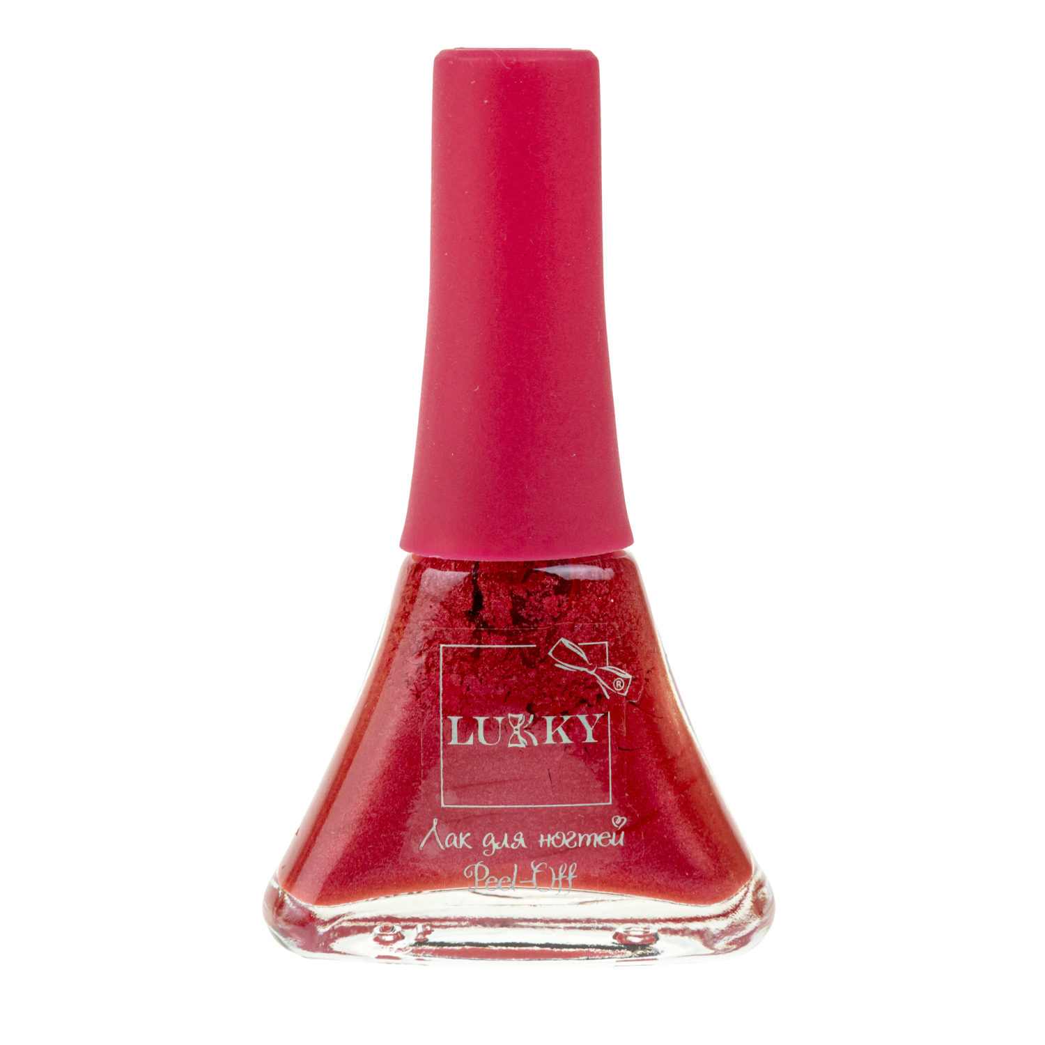 Набор для маникюра детский LUKKY Нэйл-Дизайн 2 Фруктики: лак для ногтей розовый перламутр и наклейки