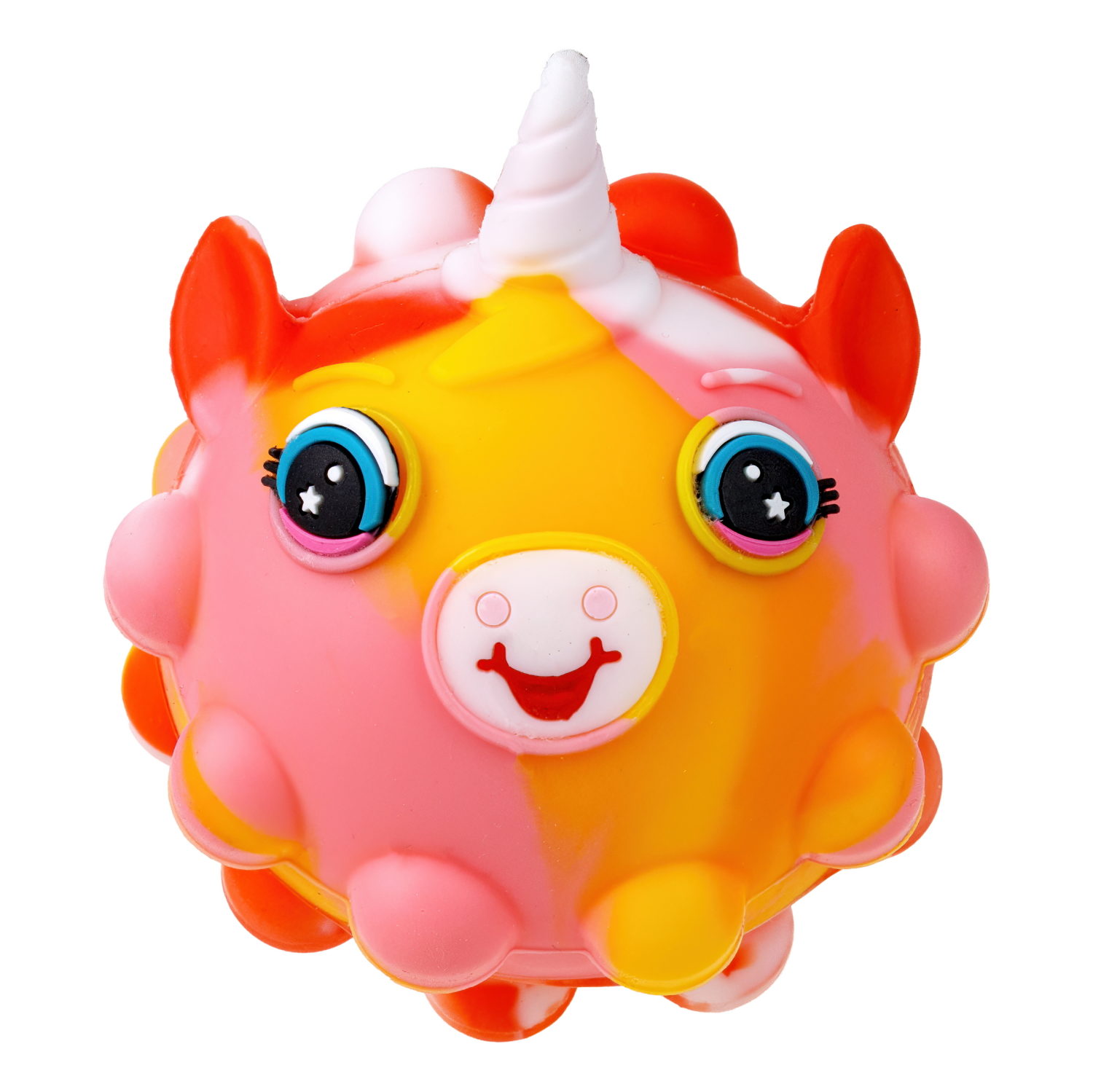 Игрушка антистресс для рук 1toy Hit Pop It Единорог, резиновая, жмякалка, попит, попыт, симпл димпл, для детей, взрослых
