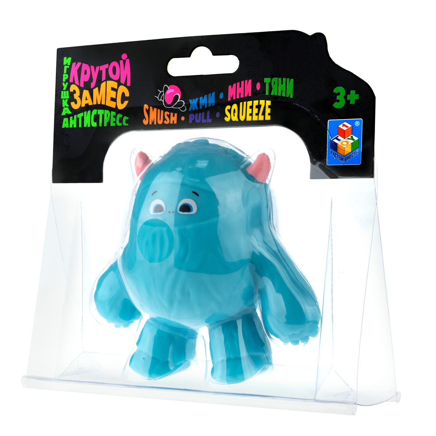 Антистресс-игрушка для рук 1TOY Крутой замес Йети тянущийся снежный человек, жмякалка, мялка, 4 цвета в ассортименте, 12 см