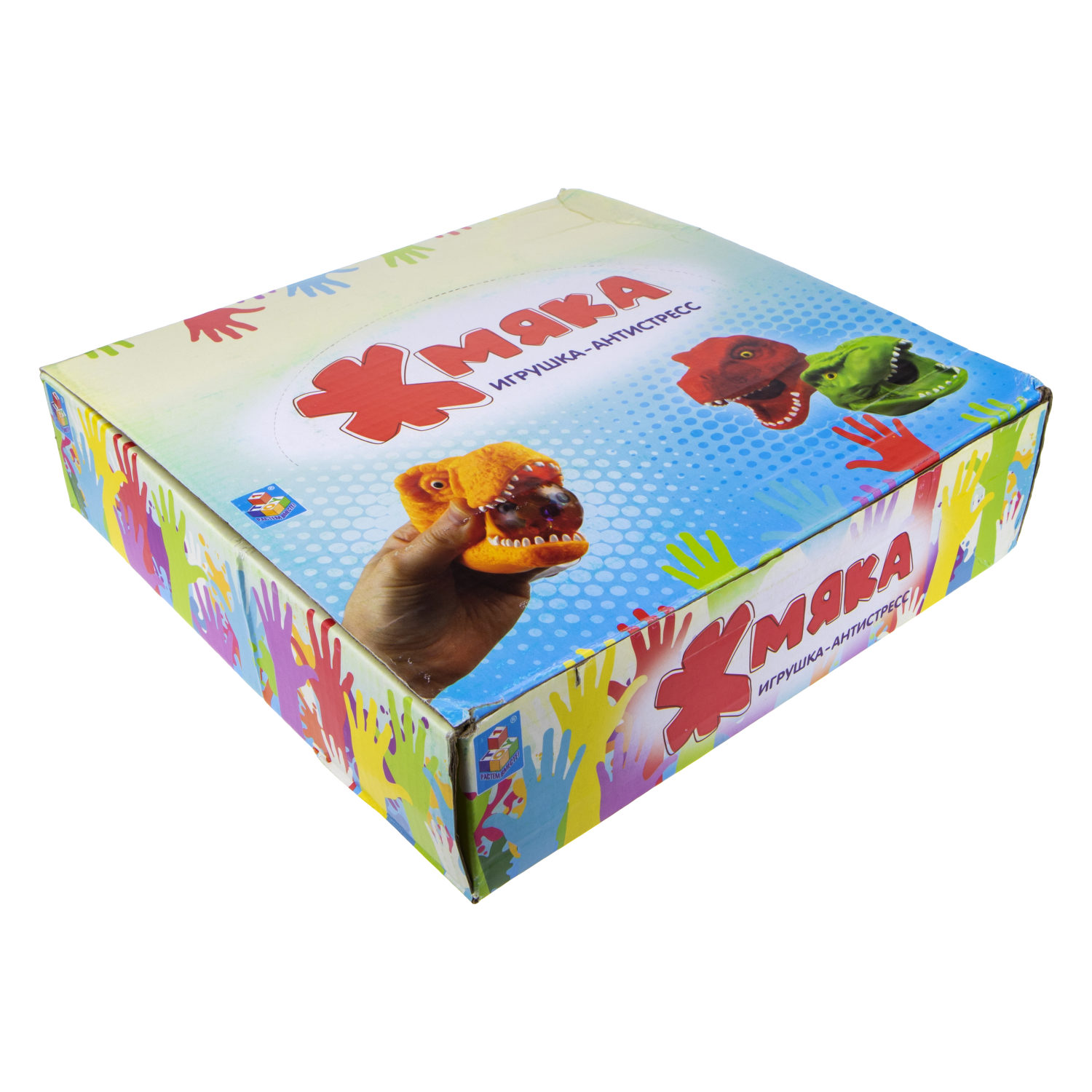 1TOY Мелкие пакости, жмяка голова динозавра (разноцветные шарики)