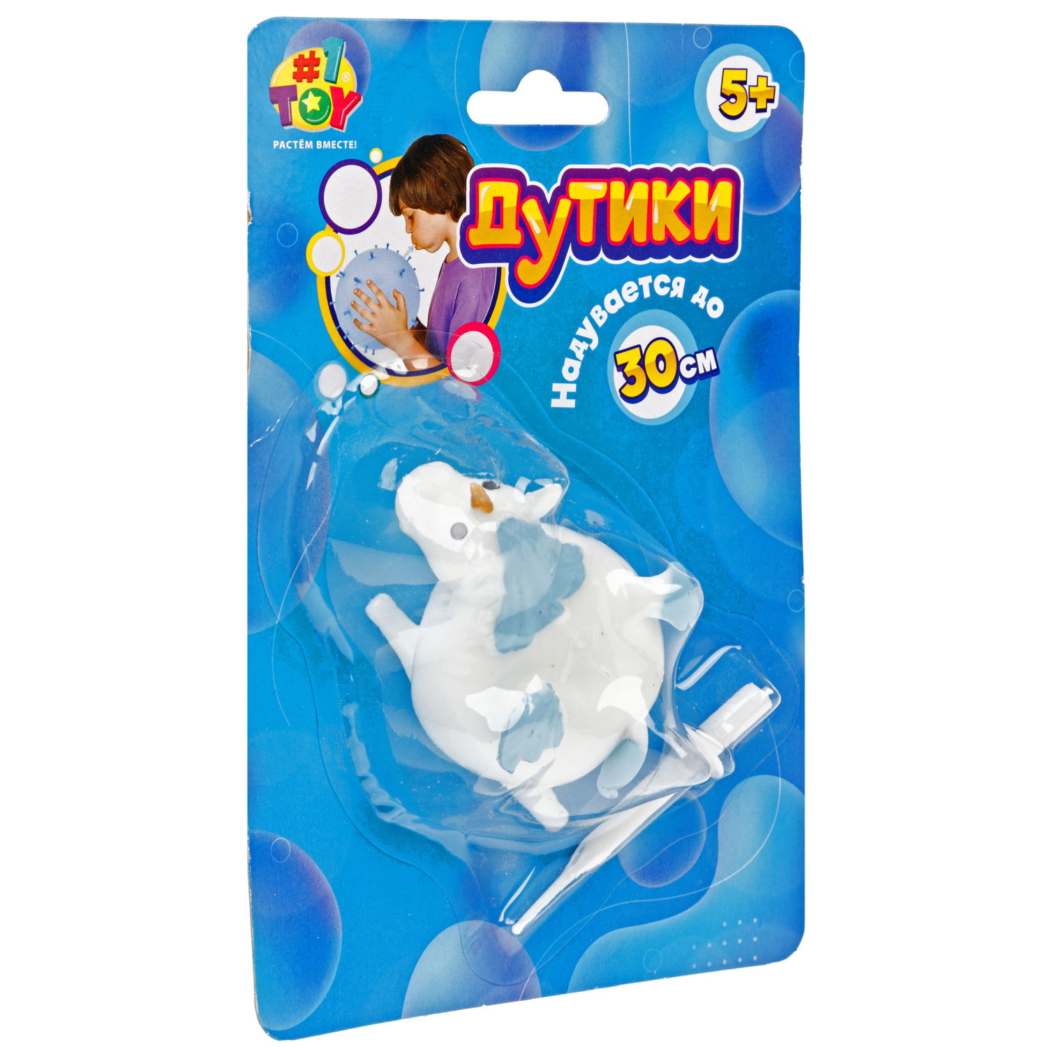 Игрушка ДУТИКИ 1TOY Единорог, максимальный размер 30 см, 3 вида в ассортименте