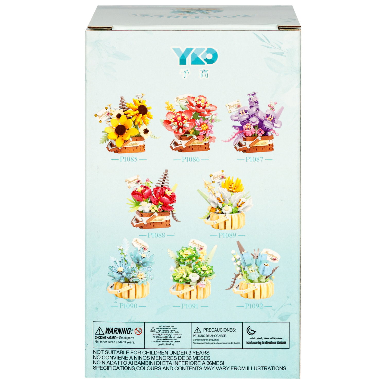 Конструктор 1TOY Blockformers "Голубые цветы", 562 детали