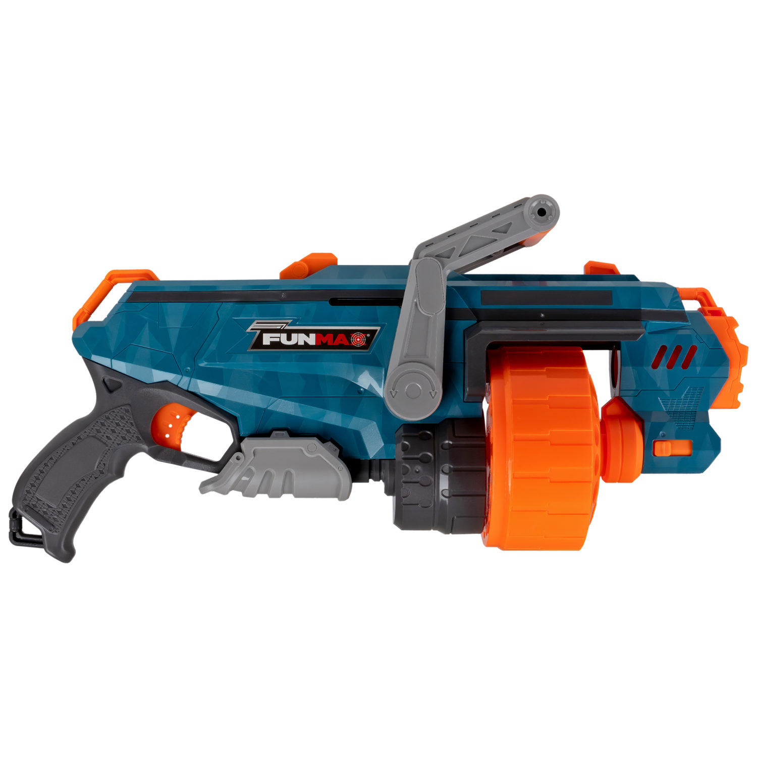 1toy Funmax "M32" бластер механический, барабан на 18 выстрелов, в комплекте 24 EVA снаряда