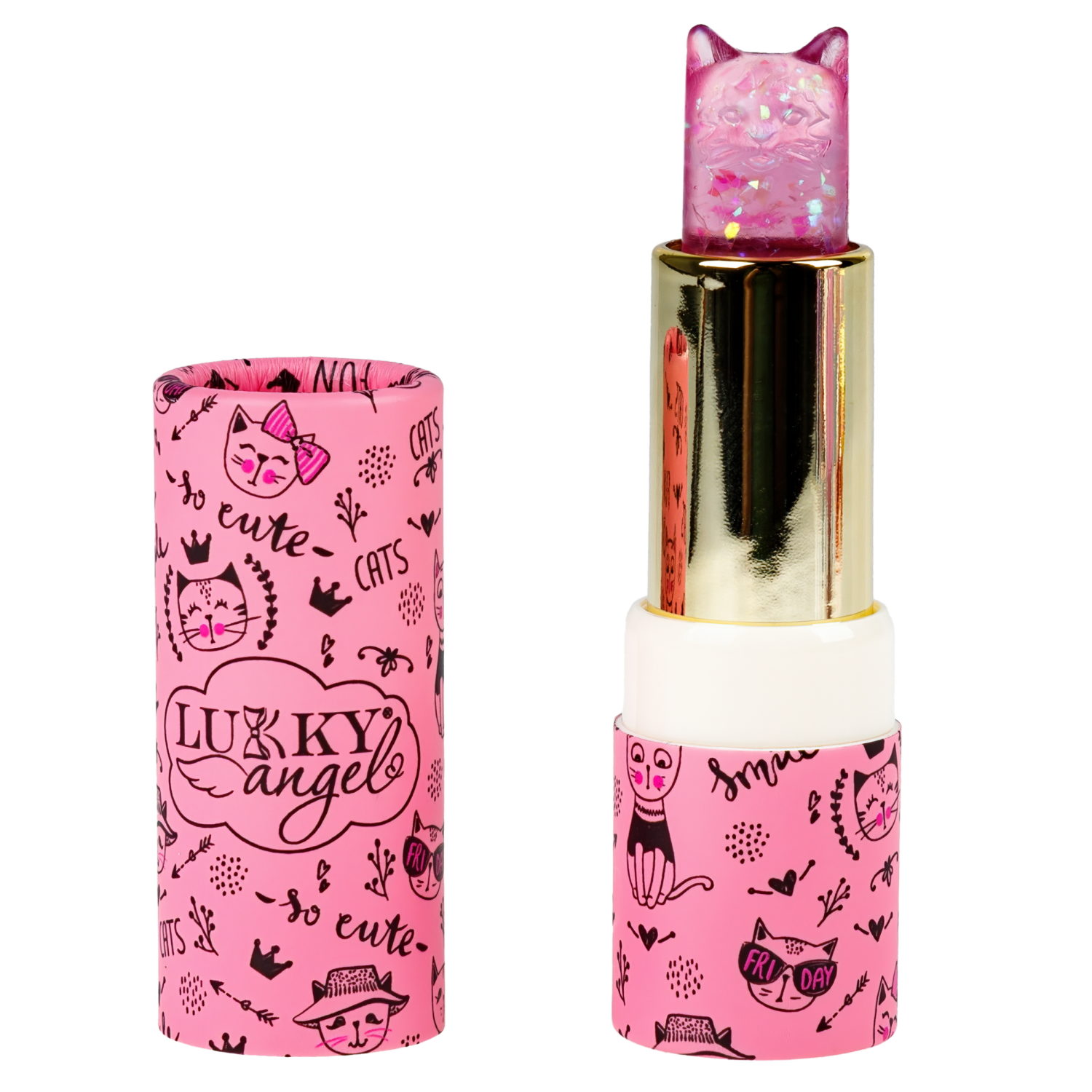 Помада для губ детская Lukky Angel Miss Kiss, сияющая, 3,4 г