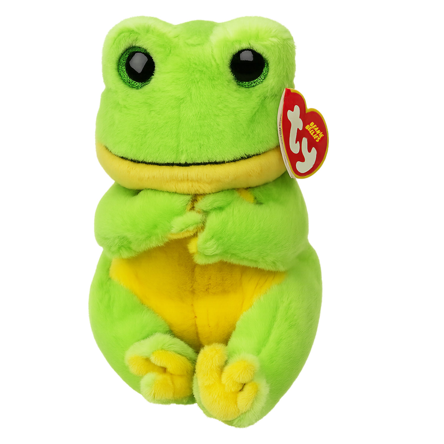 Мягкая игрушка TY Beanie Bellies зелёный Лягушонок Snapper, 15 см