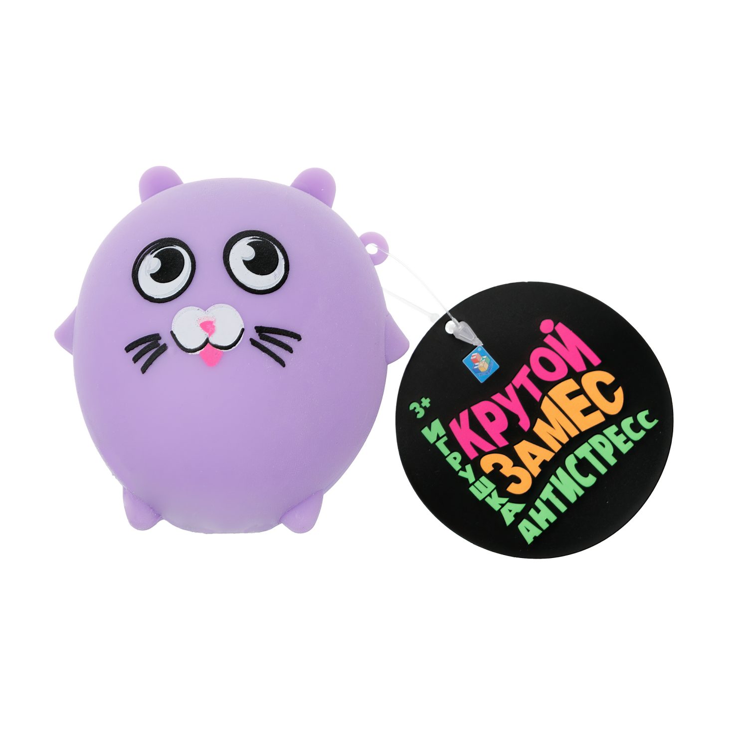 1TOY Крутой замес, игрушка-антистресс, котик, панда, сова, хомяк, 4 вида в ассортименте, 1 шт.