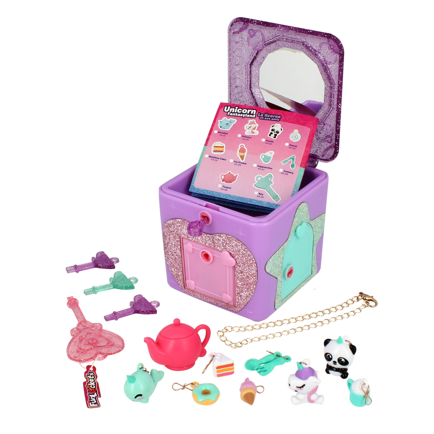 Funlockets Шкатулка с секретами, 20+ сюрпризов, игровой набор для девочки