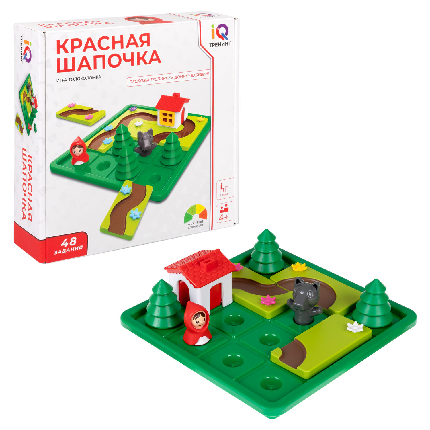 Настольная логическая игра 1TOY IQ ТРЕНИНГ «Красная шапочка»