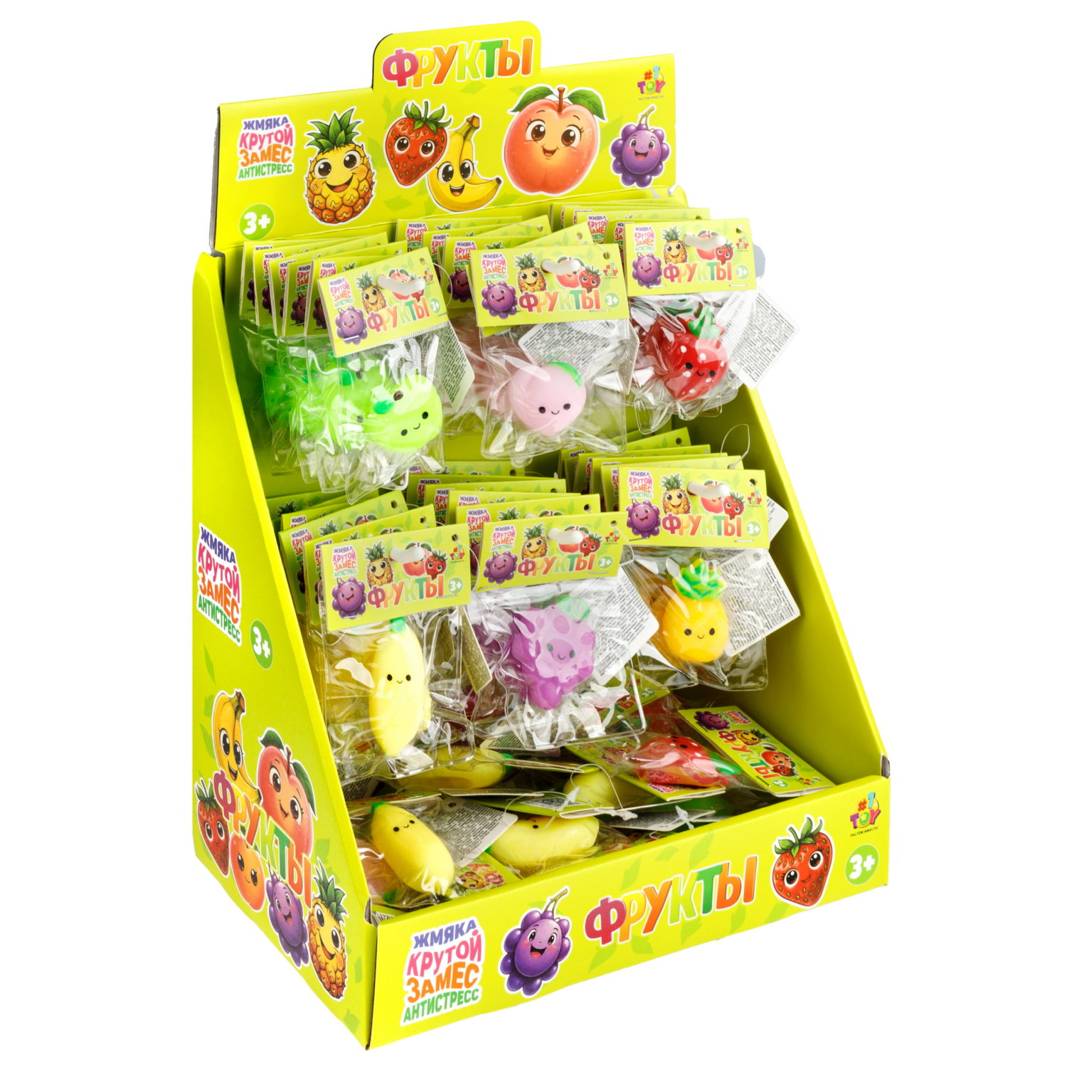 Мини-стойка 1TOY Крутой замес для вложения 96 антистресс-игрушек