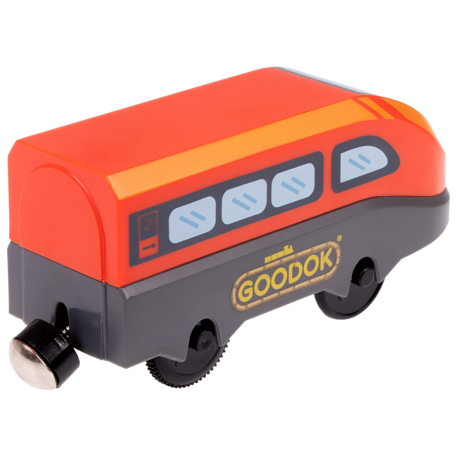 Электрический поезд 1TOY GOODOK «Поезд-экспресс», 2 вагона, едет вперед и назад