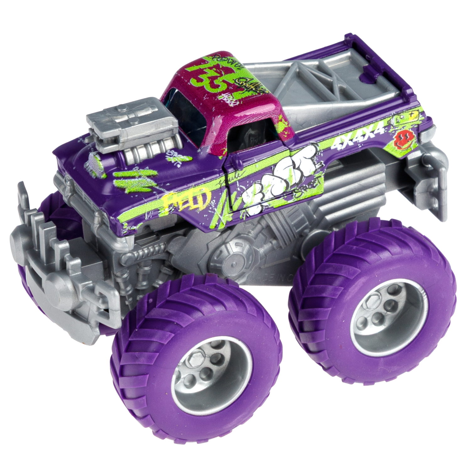 Машинка игрушечная 1TOY Драйв Монстр-трак Классика, инерционный, 8,5 см, цвет в ассортименте